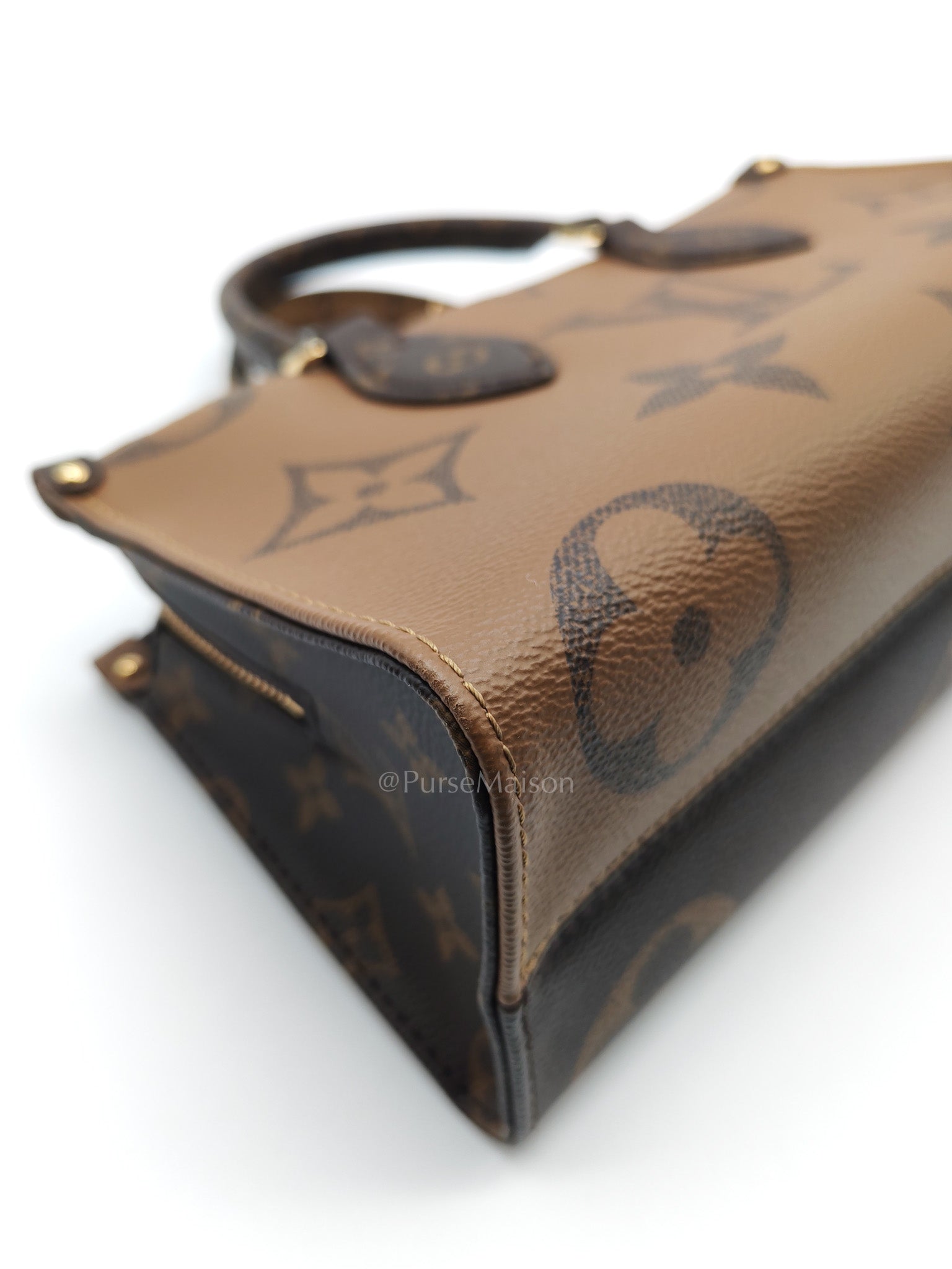 Louis Vuitton On The Go East West in Monogram Reverse Canvas (Microchip) | Purse Maison Luxury Bags Shop