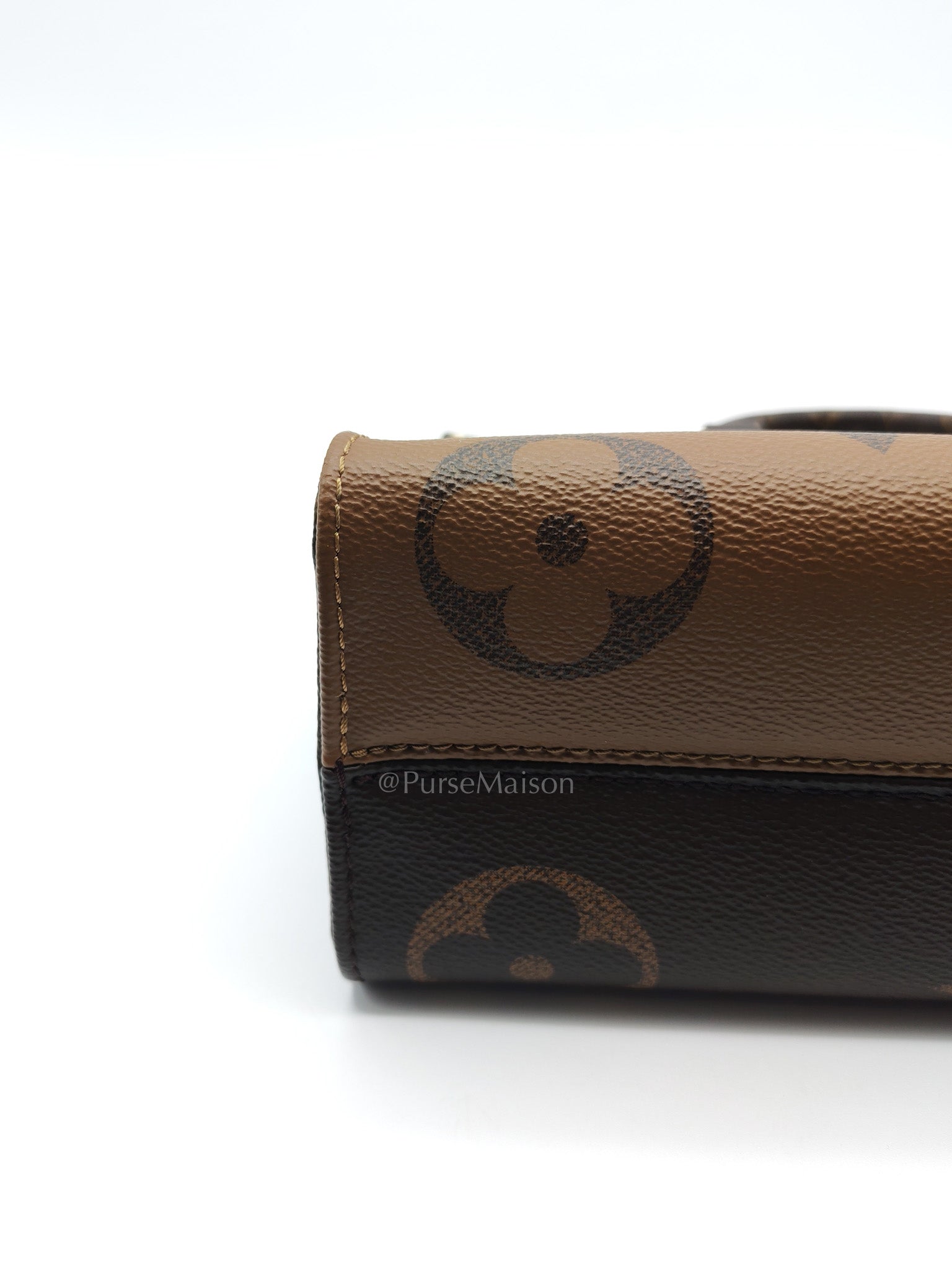 Louis Vuitton On The Go East West in Monogram Reverse Canvas (Microchip) | Purse Maison Luxury Bags Shop