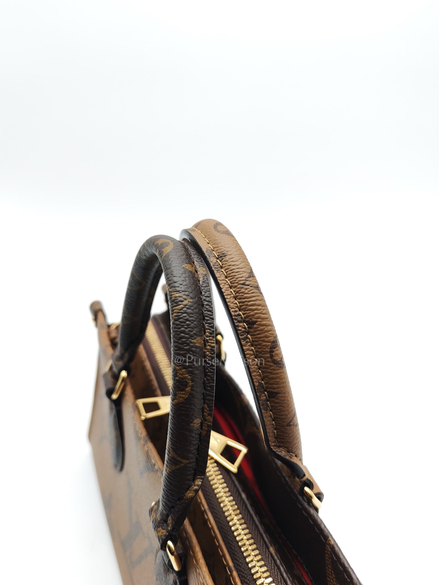Louis Vuitton On The Go East West in Monogram Reverse Canvas (Microchip) | Purse Maison Luxury Bags Shop
