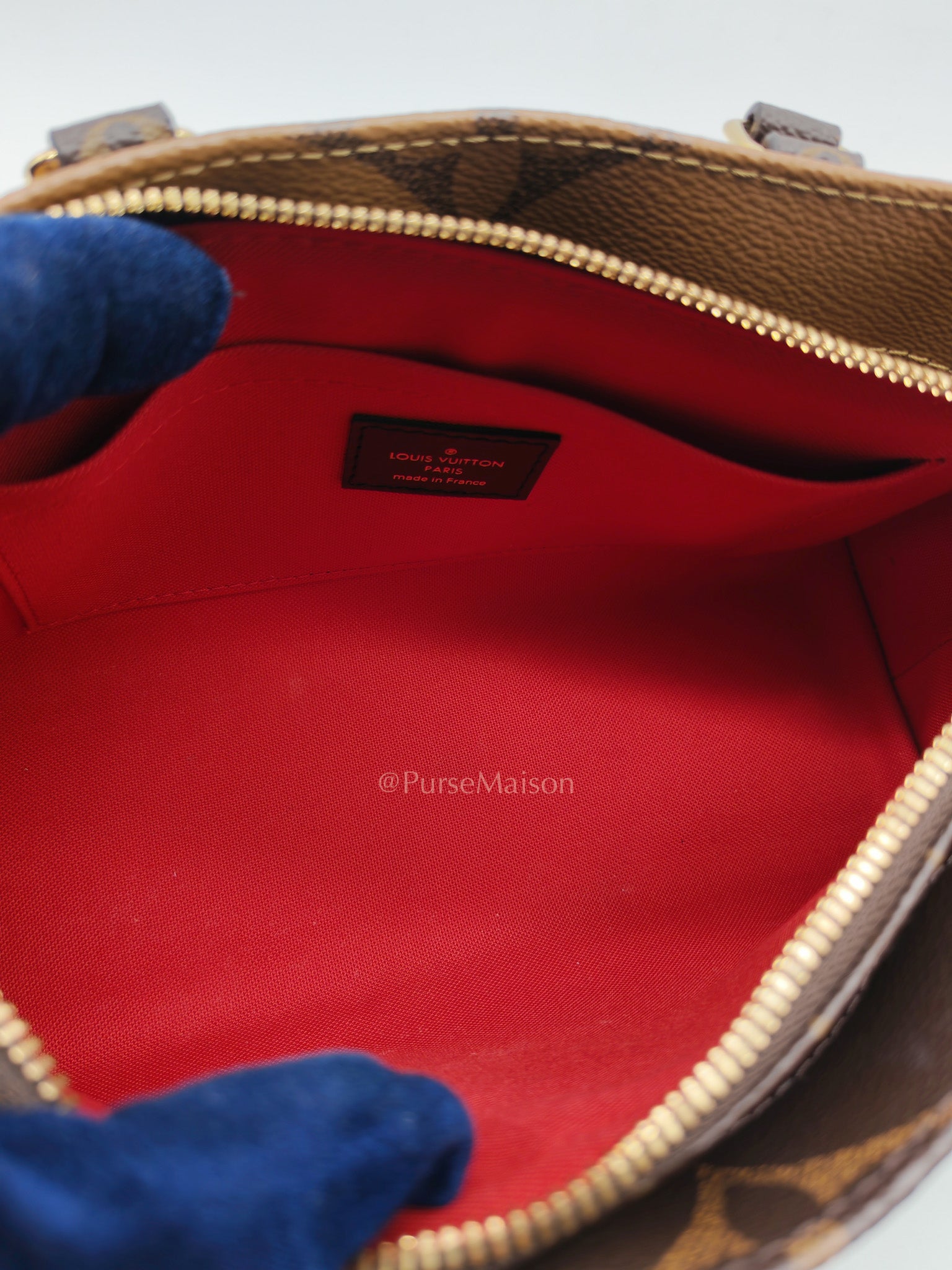 Louis Vuitton On The Go East West in Monogram Reverse Canvas (Microchip) | Purse Maison Luxury Bags Shop