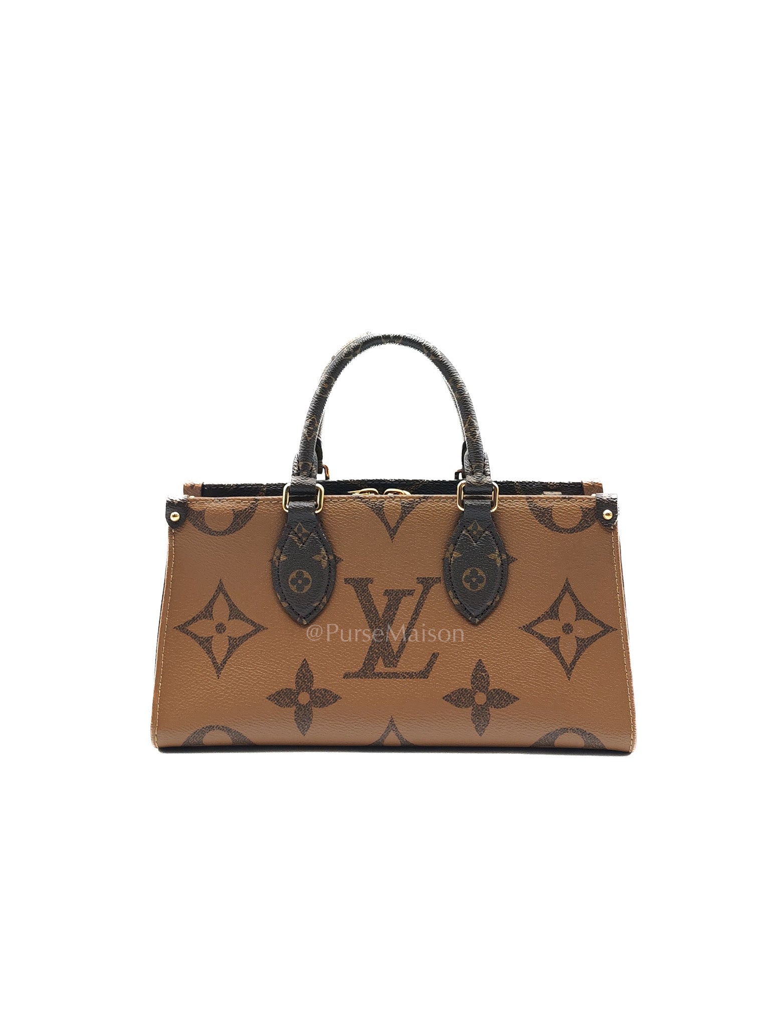 Louis Vuitton On The Go East West in Monogram Reverse Canvas (Microchip) | Purse Maison Luxury Bags Shop