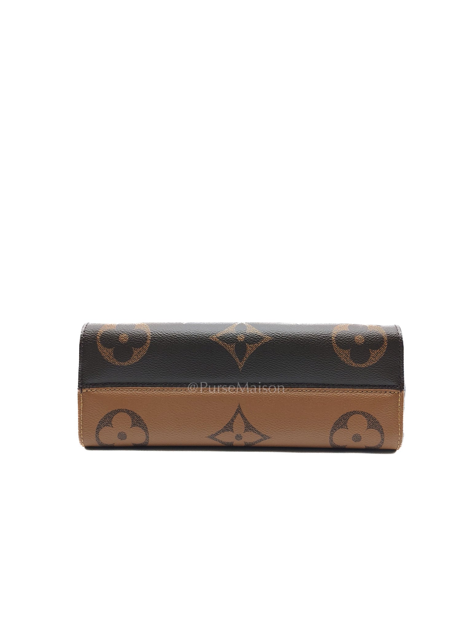 Louis Vuitton On The Go East West in Monogram Reverse Canvas (Microchip) | Purse Maison Luxury Bags Shop