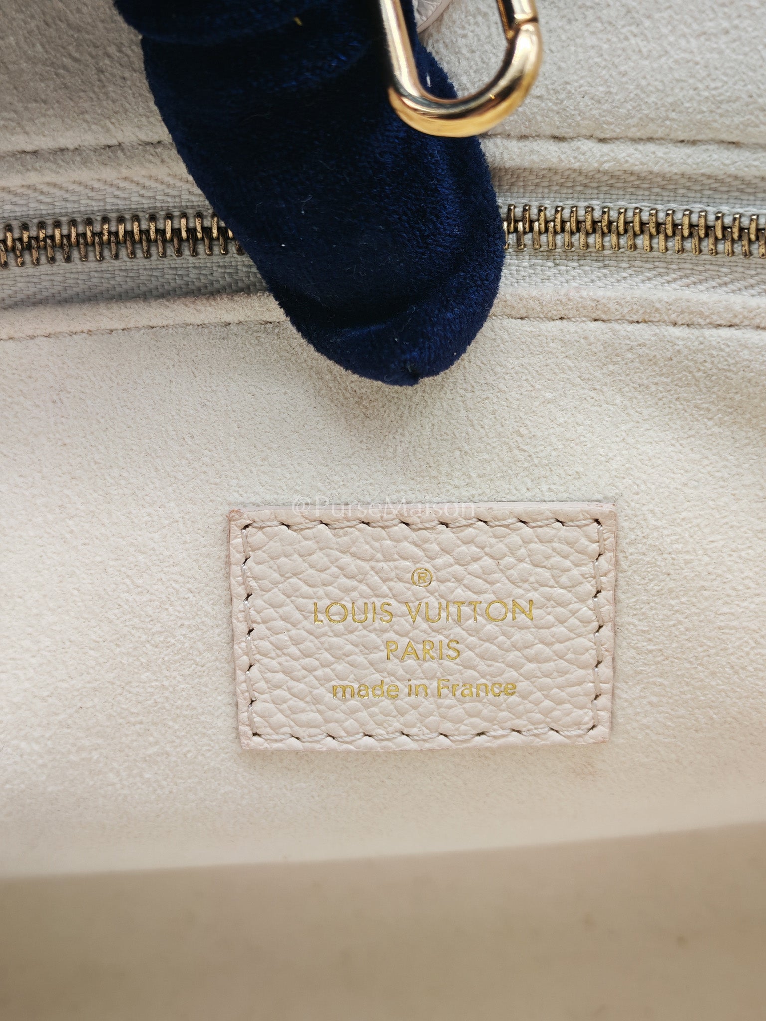 Louis Vuitton On The Go PM in White Monogram Empreinte Leather (Microchip) | Purse Maison Luxury Bags Shop