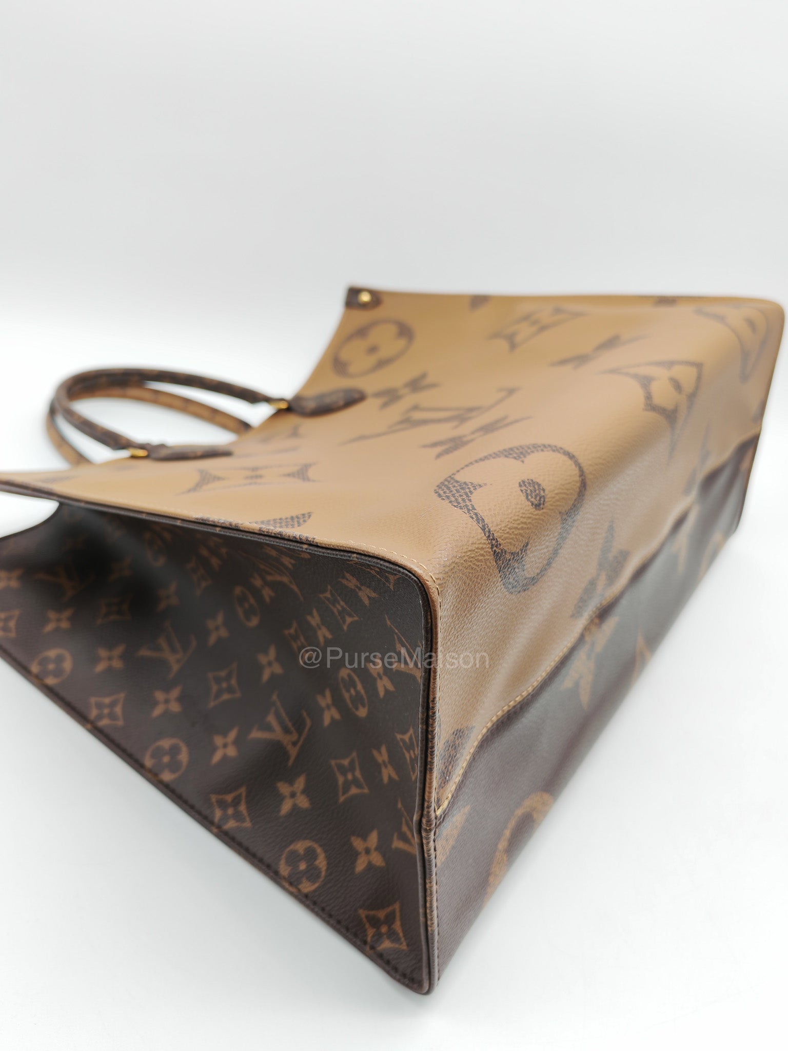 Louis Vuitton OntheGo GM Tote Bag in Reverse Monogram Canvas (Date Code: FL0250) | Purse Maison Luxury Bags Shop
