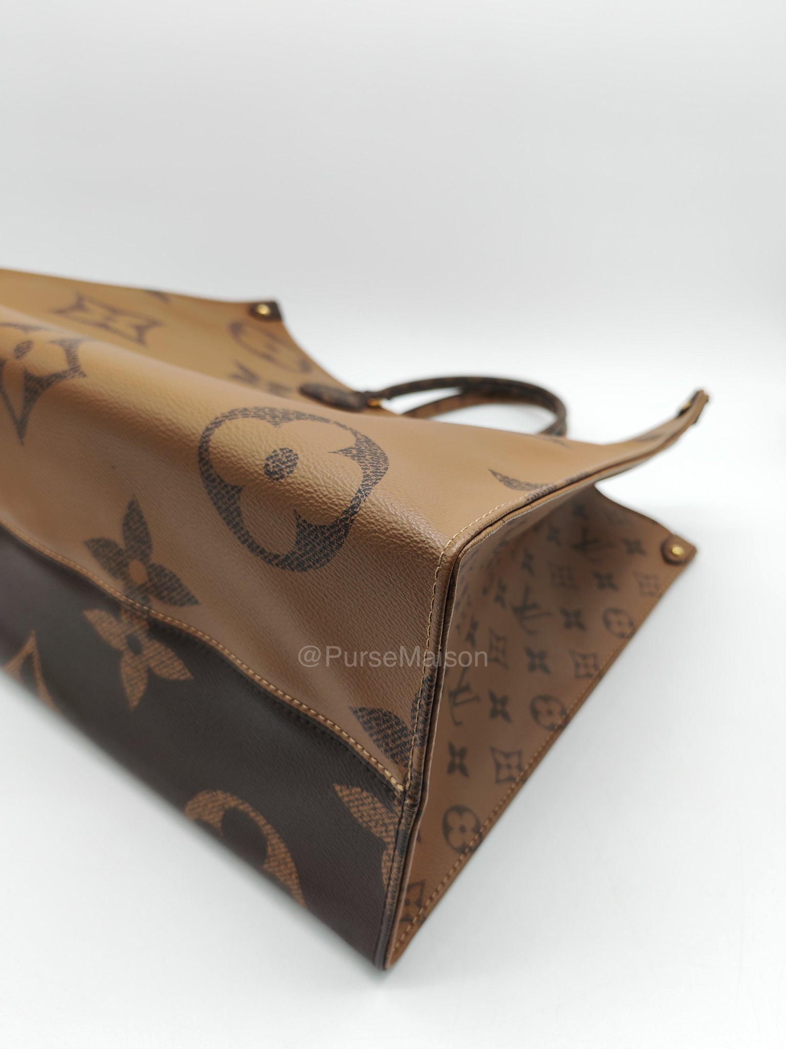 Louis Vuitton OntheGo GM Tote Bag in Reverse Monogram Canvas (Date Code: FL0250) | Purse Maison Luxury Bags Shop
