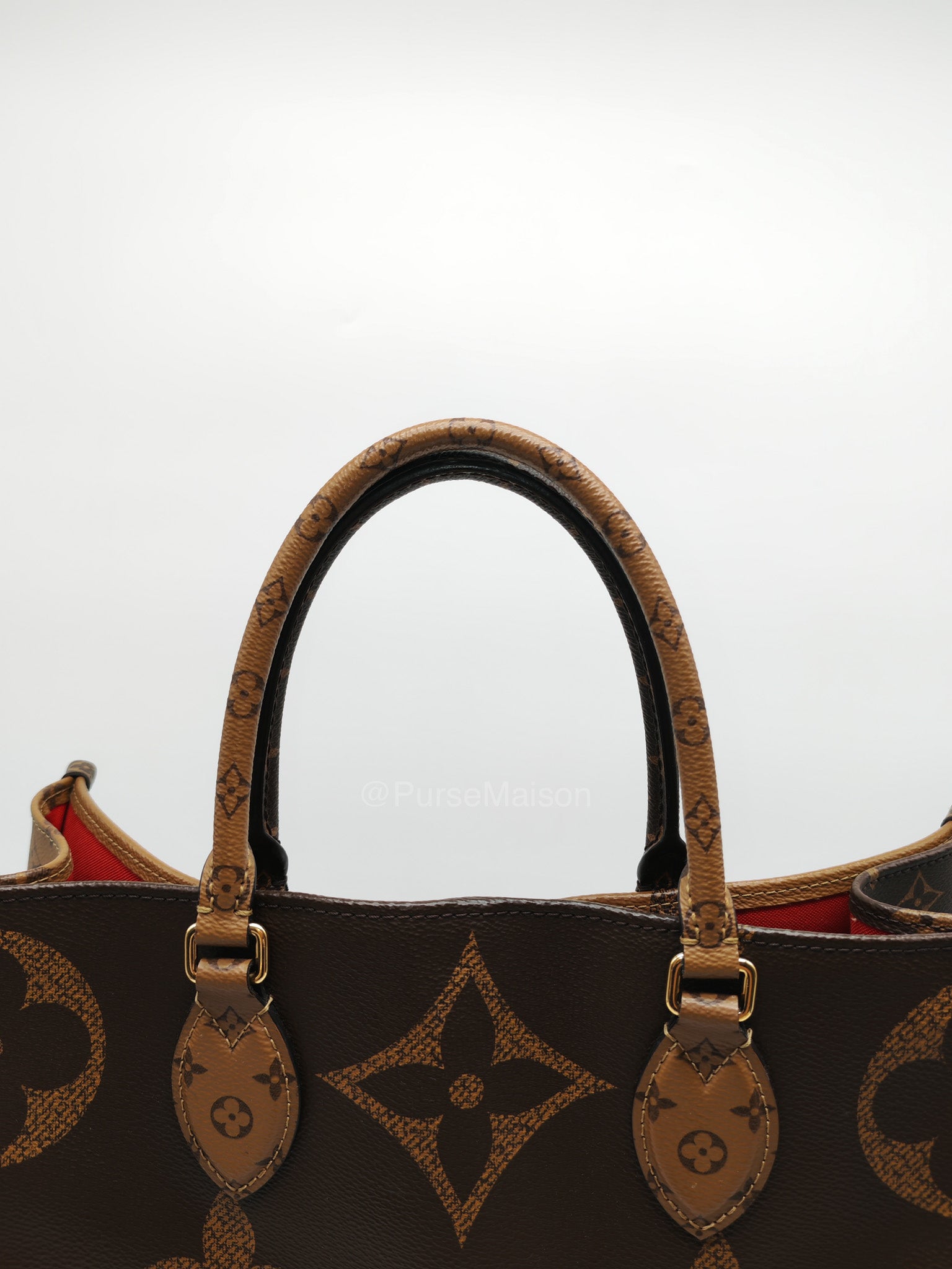 Louis Vuitton OntheGo GM Tote Bag in Reverse Monogram Canvas (Date Code: FL0250) | Purse Maison Luxury Bags Shop