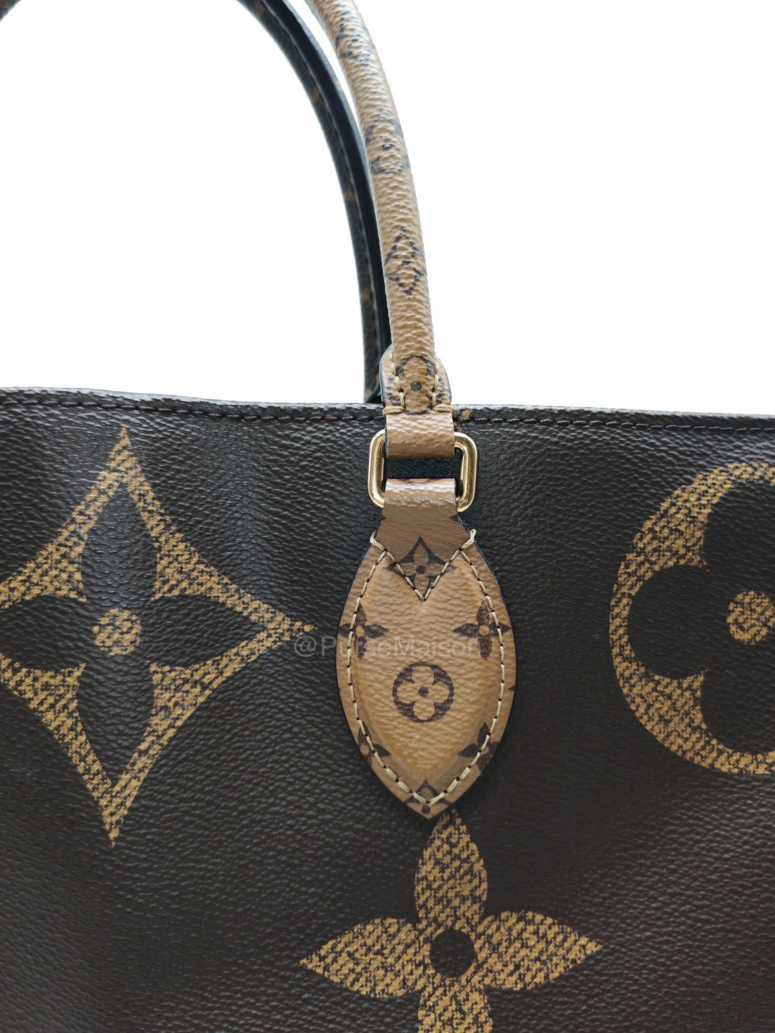 Louis Vuitton OntheGo GM Tote Bag in Reverse Monogram Canvas (Date Code: FL0250) | Purse Maison Luxury Bags Shop