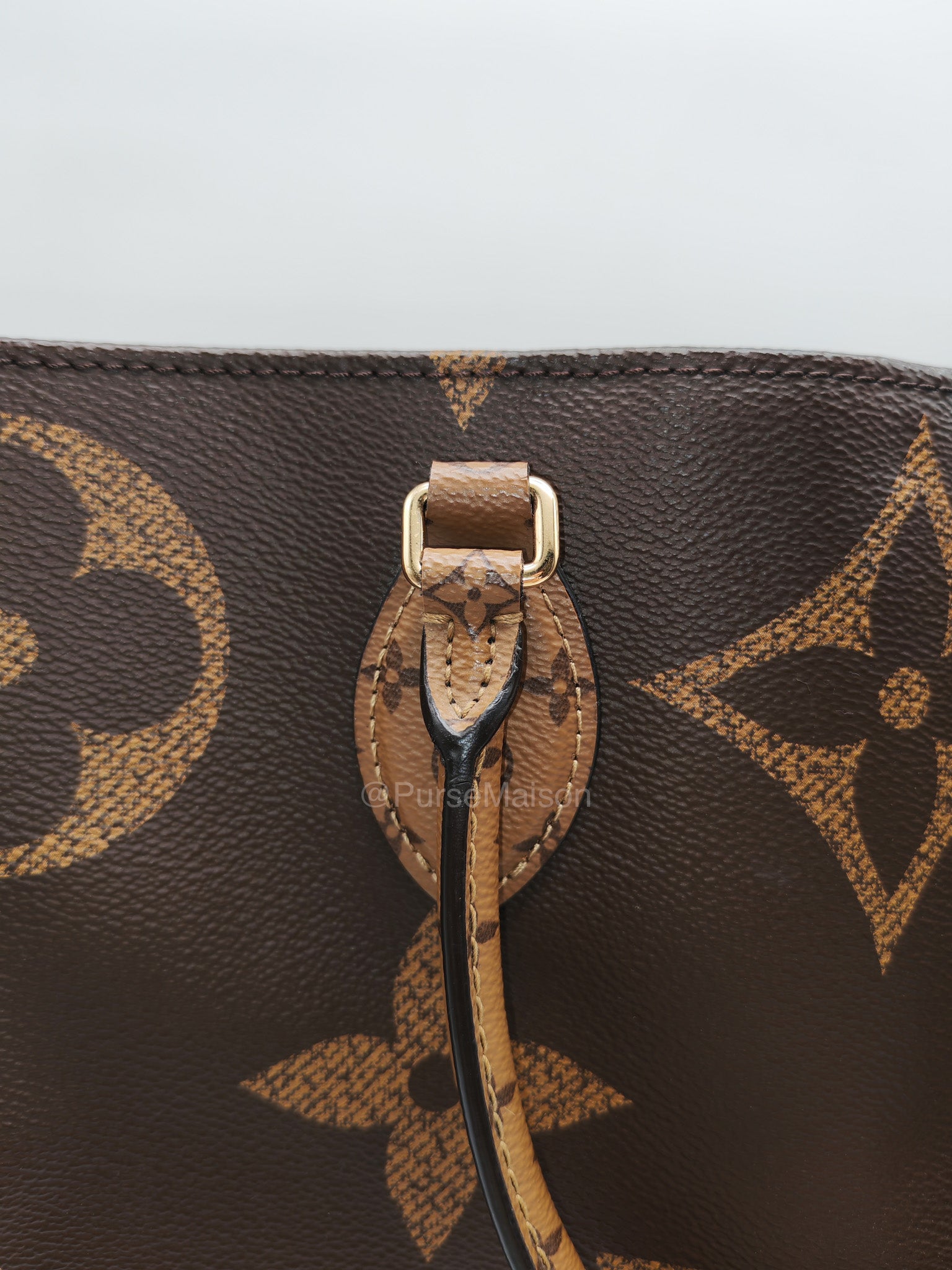 Louis Vuitton OntheGo GM Tote Bag in Reverse Monogram Canvas (Date Code: FL0250) | Purse Maison Luxury Bags Shop