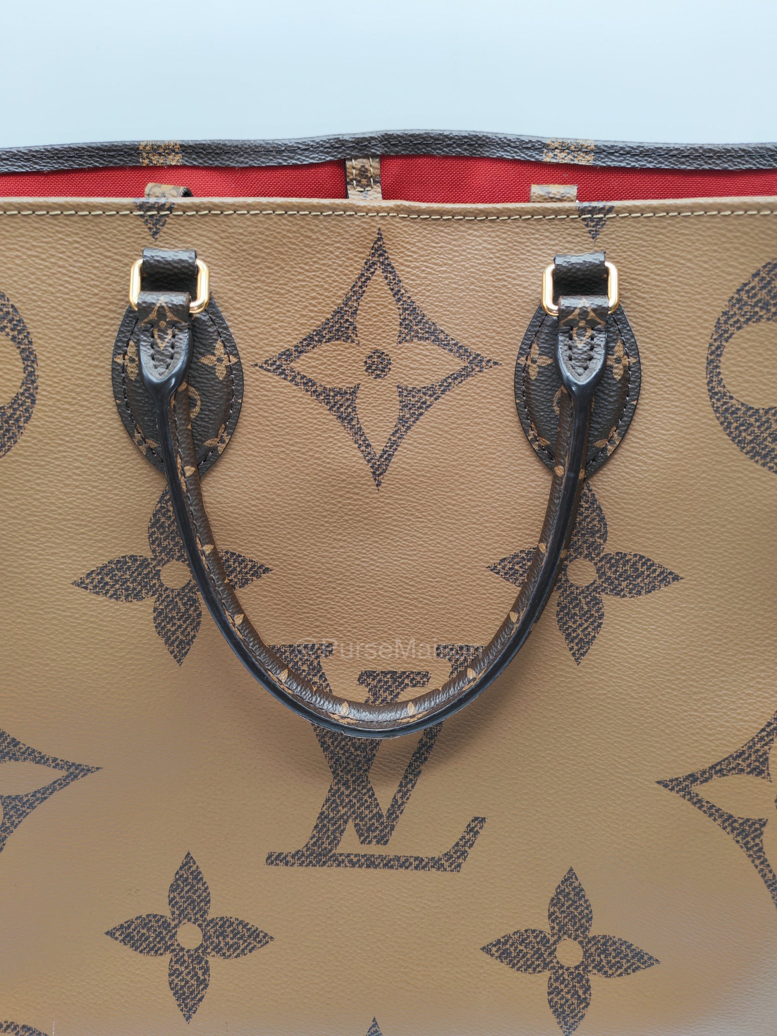 Louis Vuitton OntheGo GM Tote Bag in Reverse Monogram Canvas (Date Code: FL0250) | Purse Maison Luxury Bags Shop