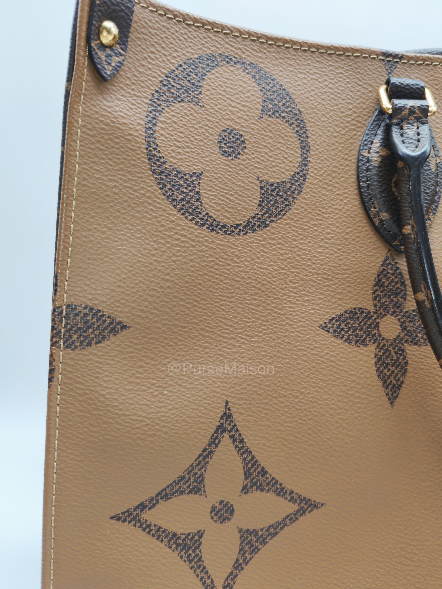 Louis Vuitton OntheGo GM Tote Bag in Reverse Monogram Canvas (Date Code: FL0250) | Purse Maison Luxury Bags Shop