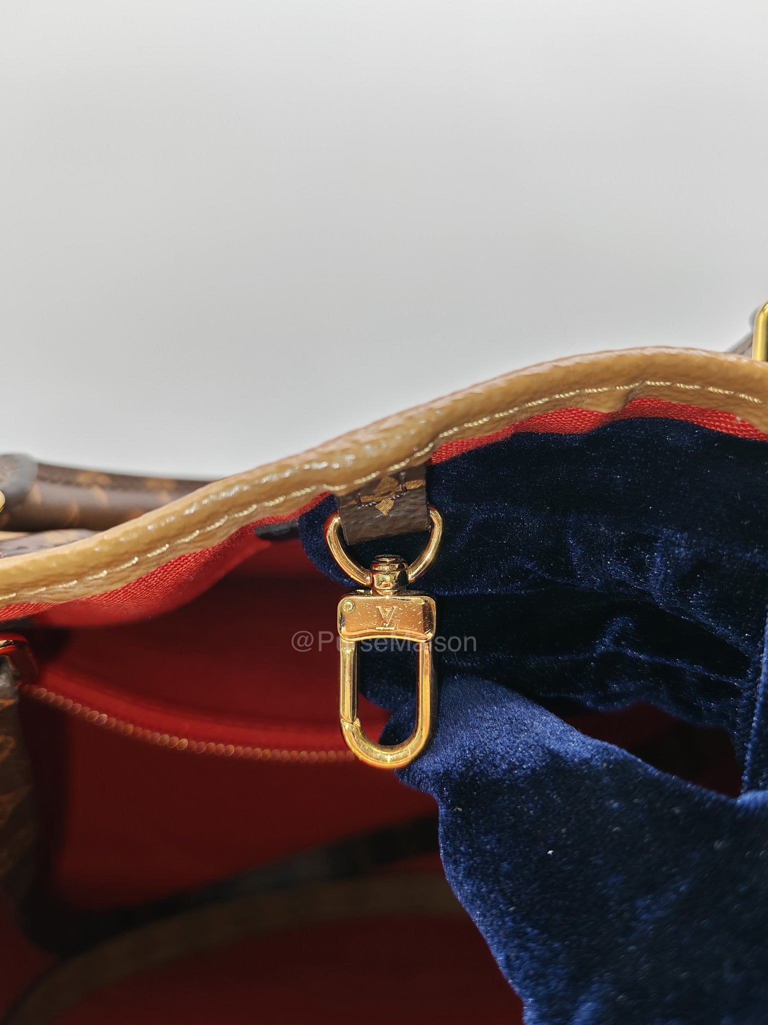 Louis Vuitton OntheGo GM Tote Bag in Reverse Monogram Canvas (Date Code: FL0250) | Purse Maison Luxury Bags Shop