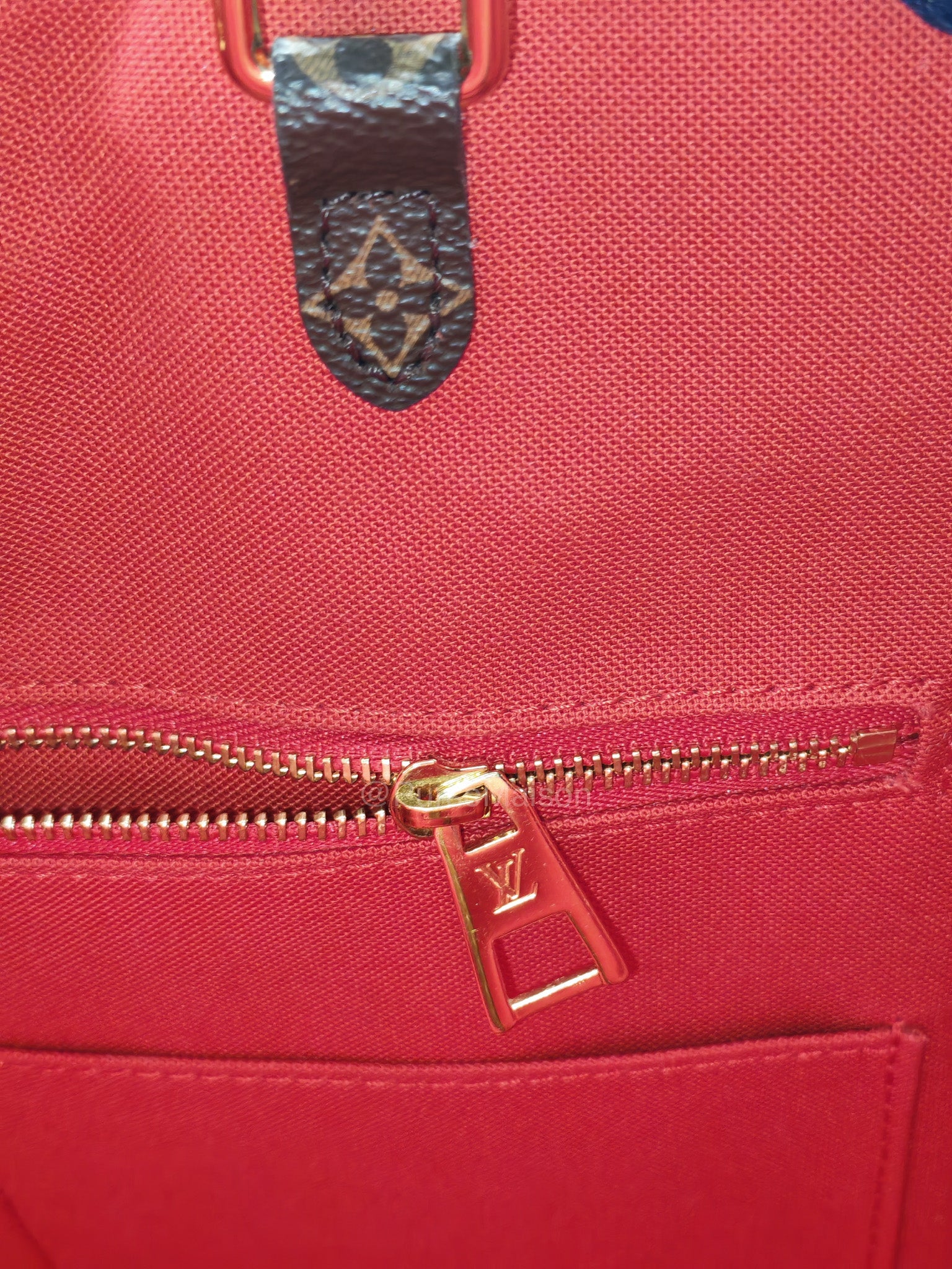 Louis Vuitton OntheGo GM Tote Bag in Reverse Monogram Canvas (Date Code: FL0250) | Purse Maison Luxury Bags Shop
