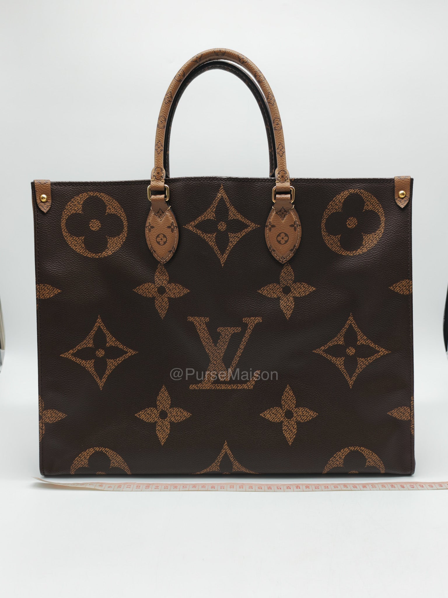 Louis Vuitton OntheGo GM Tote Bag in Reverse Monogram Canvas (Date Code: FL0250) | Purse Maison Luxury Bags Shop