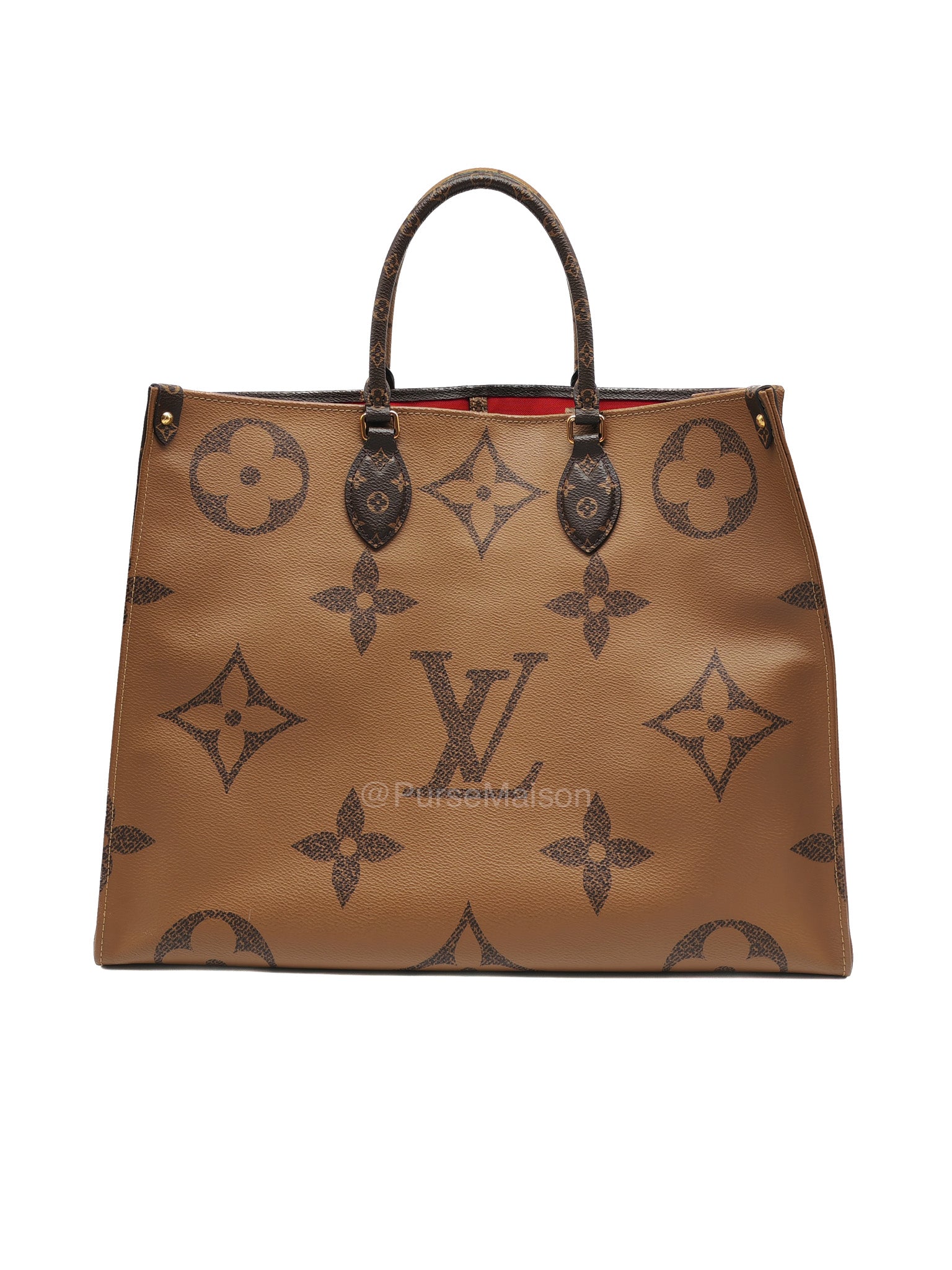 Louis Vuitton OntheGo GM Tote Bag in Reverse Monogram Canvas (Date Code: FL0250) | Purse Maison Luxury Bags Shop