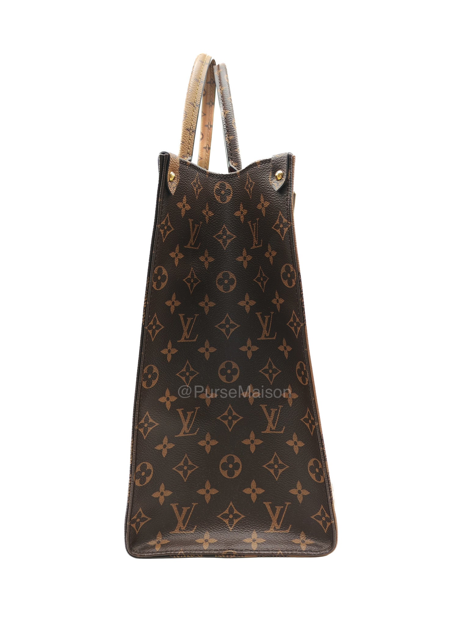 Louis Vuitton OntheGo GM Tote Bag in Reverse Monogram Canvas (Date Code: FL0250) | Purse Maison Luxury Bags Shop
