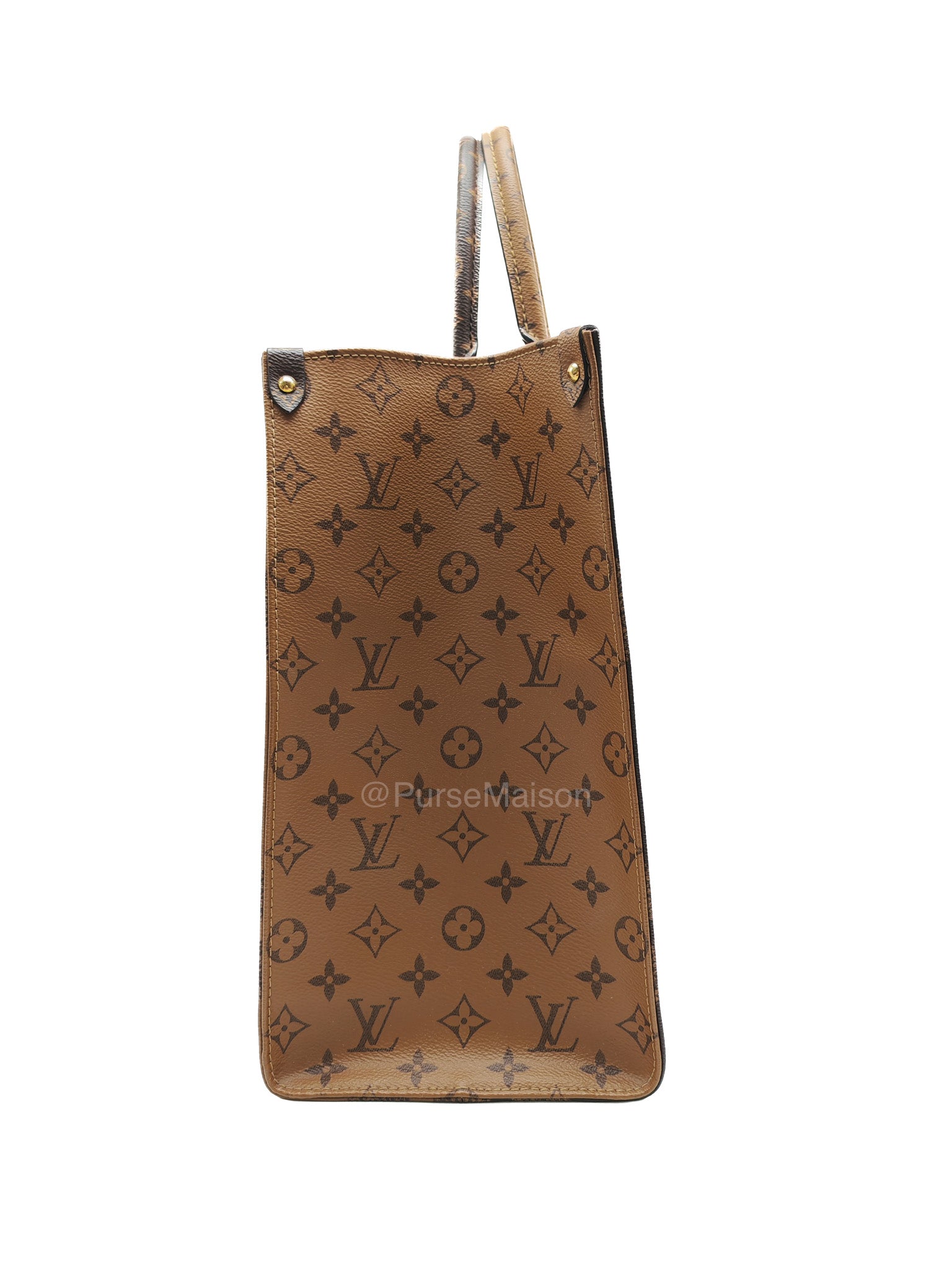 Louis Vuitton OntheGo GM Tote Bag in Reverse Monogram Canvas (Date Code: FL0250) | Purse Maison Luxury Bags Shop