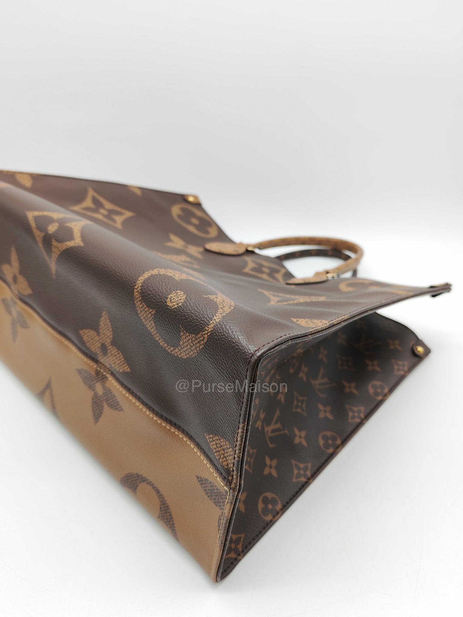 Louis Vuitton OntheGo GM Tote Bag in Reverse Monogram Canvas (Date Code: FL0250) | Purse Maison Luxury Bags Shop