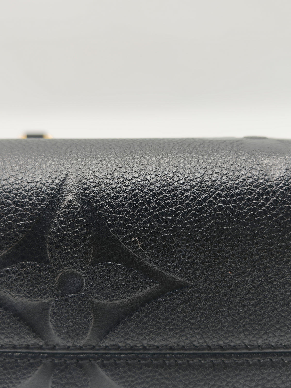 Louis Vuitton OntheGo MM In Black Monogram Empreinte Leather and Gold Hardware Microchip | Purse Maison Luxury Bags Shop