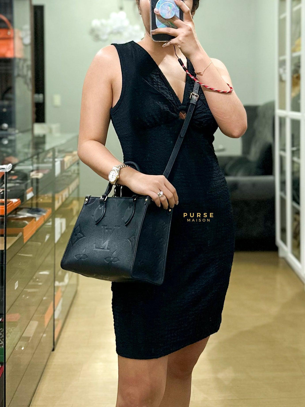 Louis Vuitton OnTheGo (OTG) PM Black Empreinte Monogram (Microchip Embed)