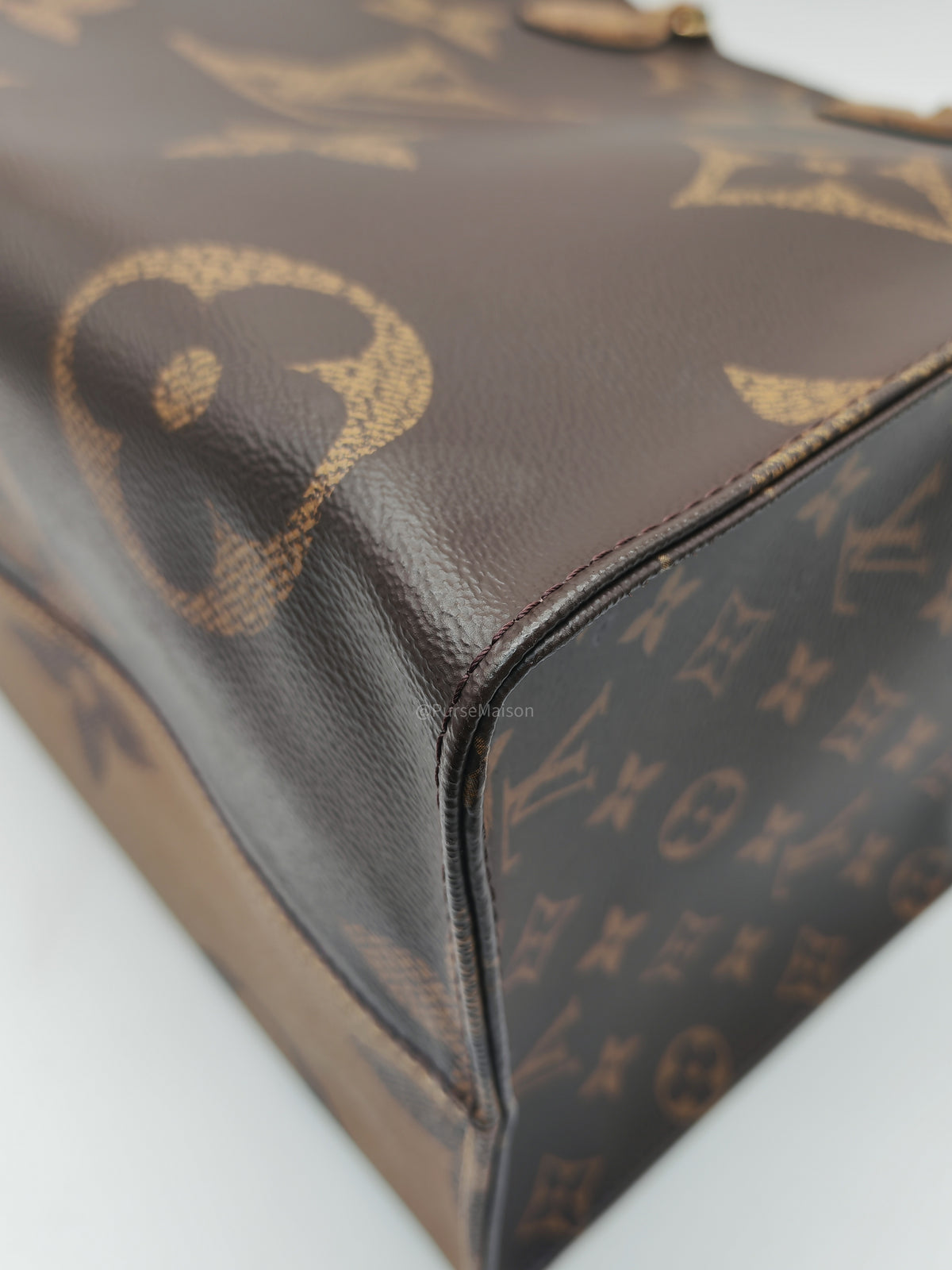 Louis Vuitton OntheGO (OTG) GM in Reverse Monogram Canvas and Gold Hardware (Datecode: TJ4169) | Purse Maison Luxury Bags Shop