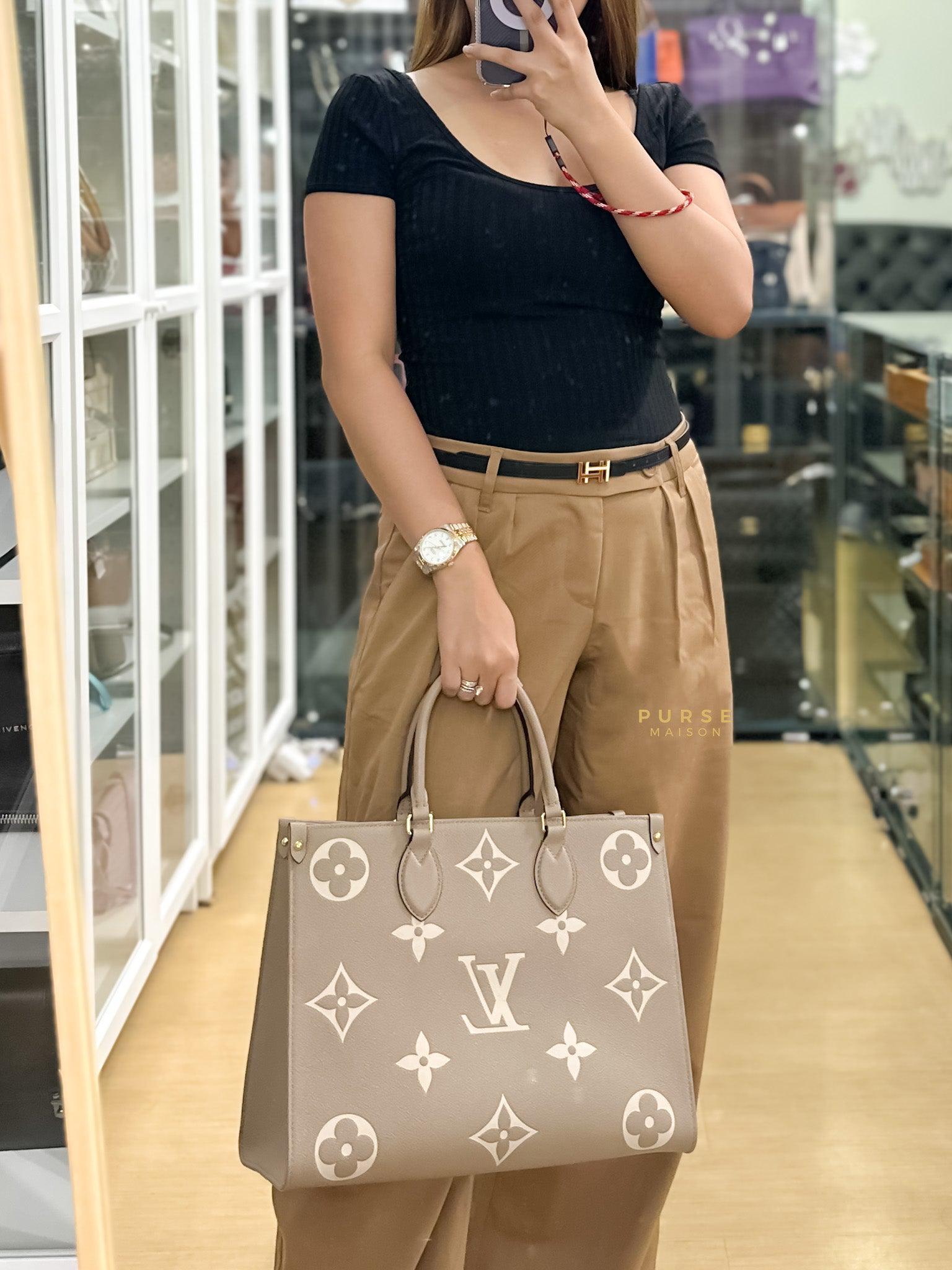 Louis vuitton best sale onthego creme