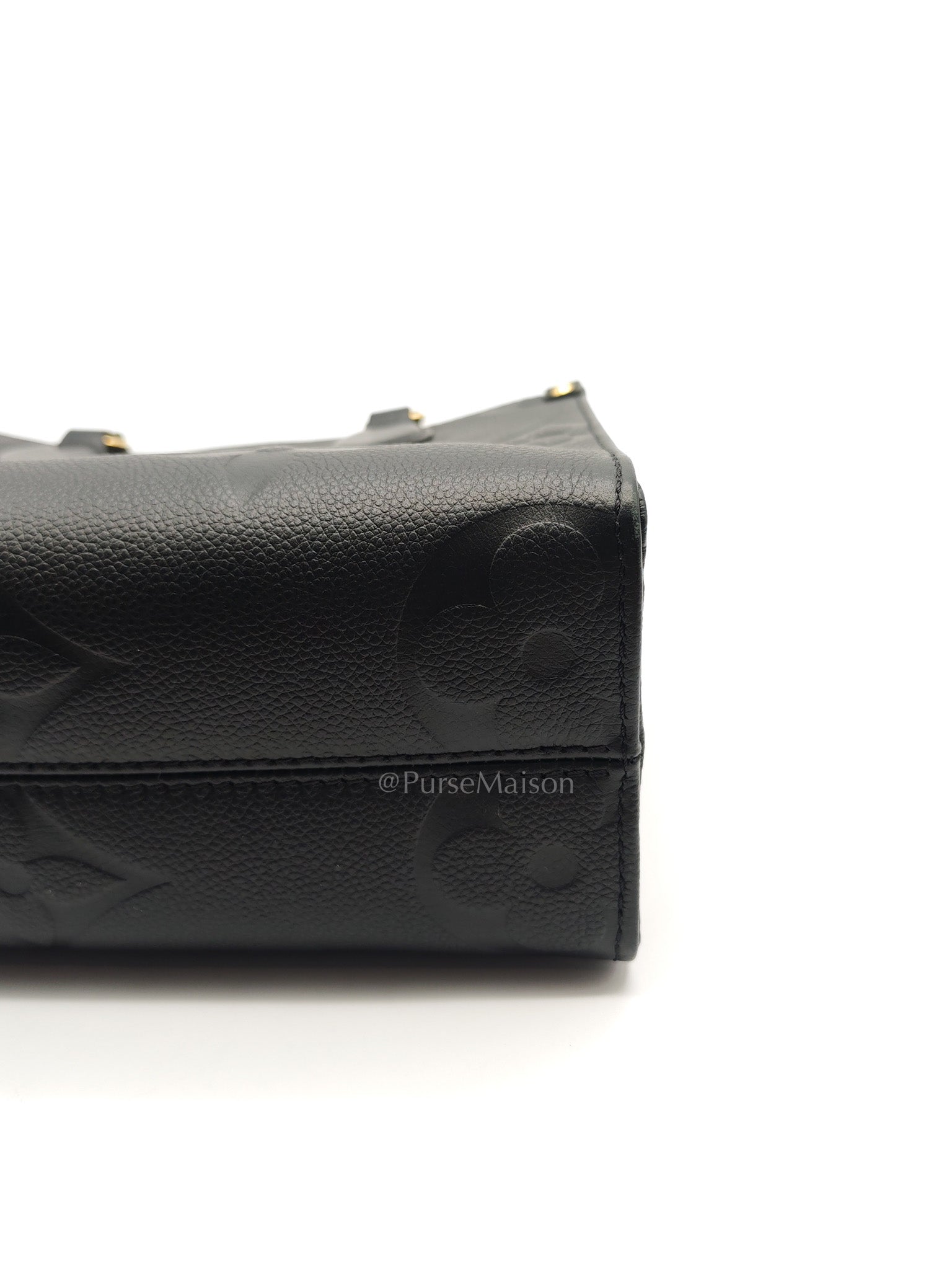 Louis Vuitton OnTheGo (OTG) PM in Black Empreinte Leather (Microchip) | Purse Maison Luxury Bags Shop