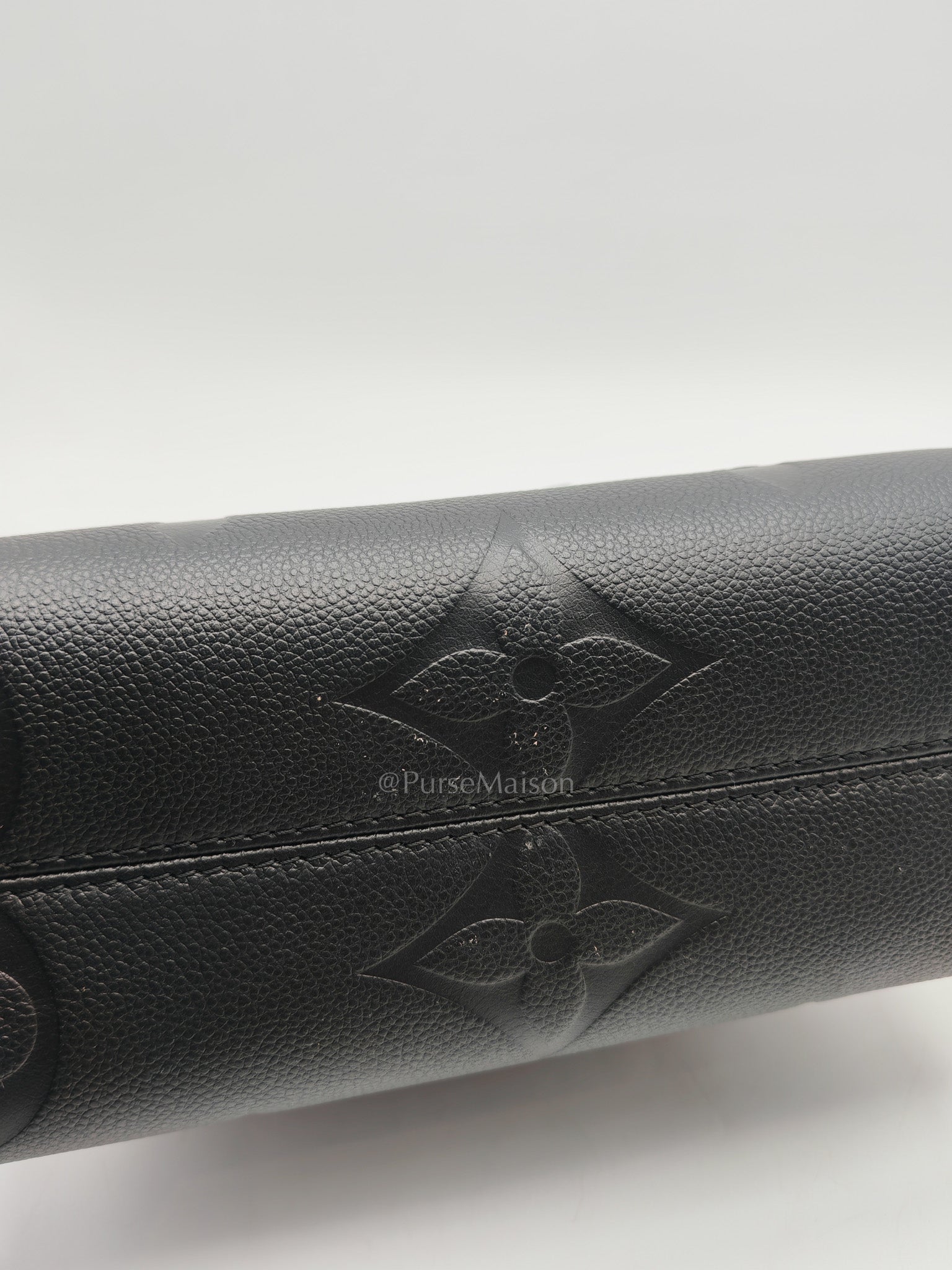 Louis Vuitton OnTheGo (OTG) PM in Black Empreinte Leather (Microchip) | Purse Maison Luxury Bags Shop