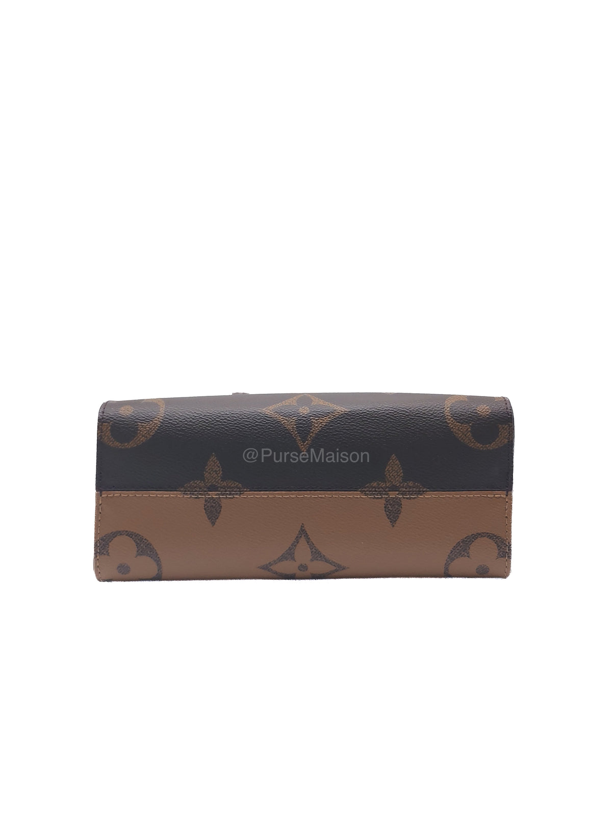 Louis Vuitton OnTheGo (OTG) PM in Reverse Monogram Canvas and Gold Hardware Microchip | Purse Maison Luxury Bags Shop