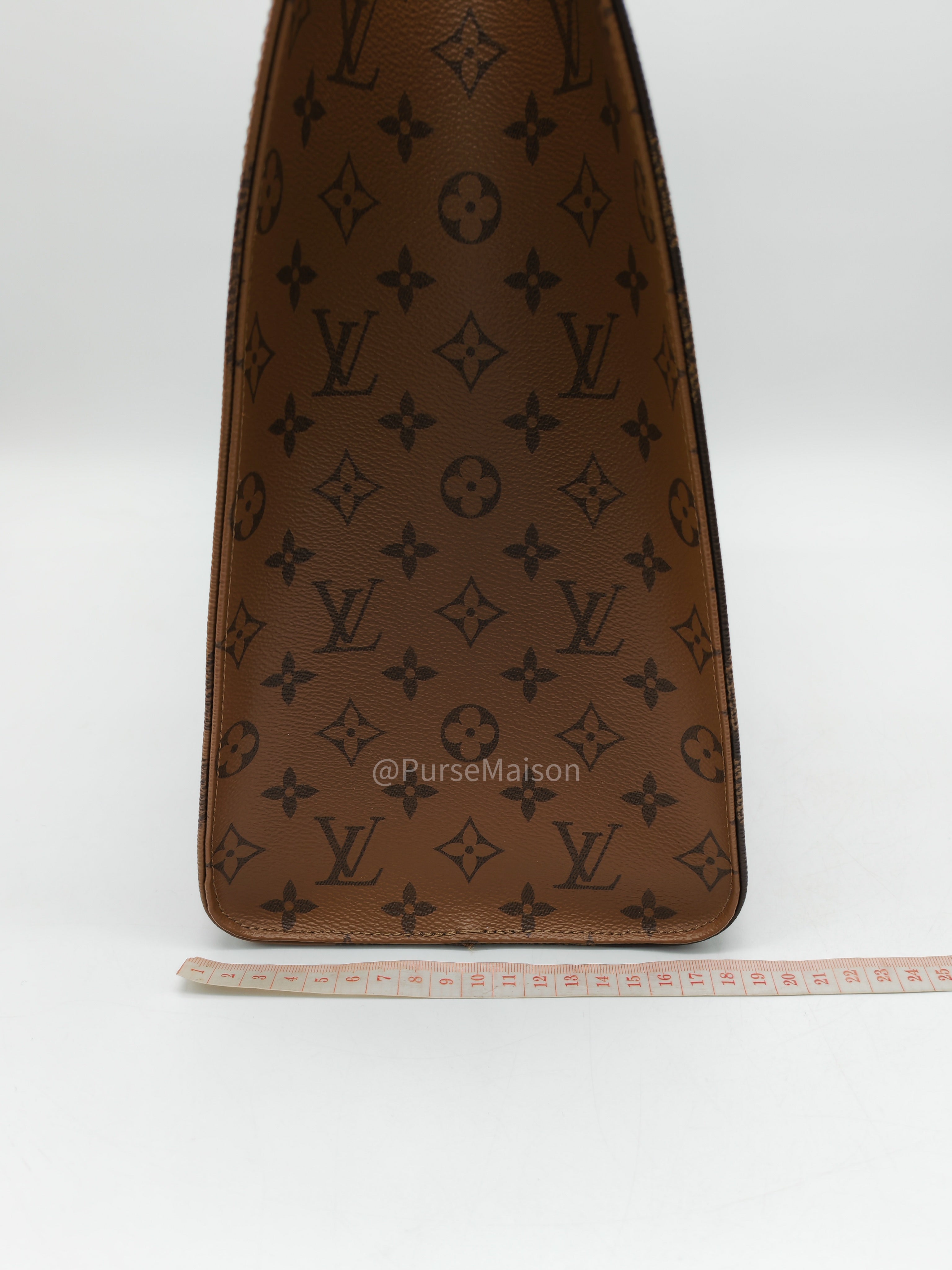 Louis Vuitton OntheGo Tote Bag GM in Reverse Monogram Canvas (Microchip) | Purse Maison Luxury Bags Shop