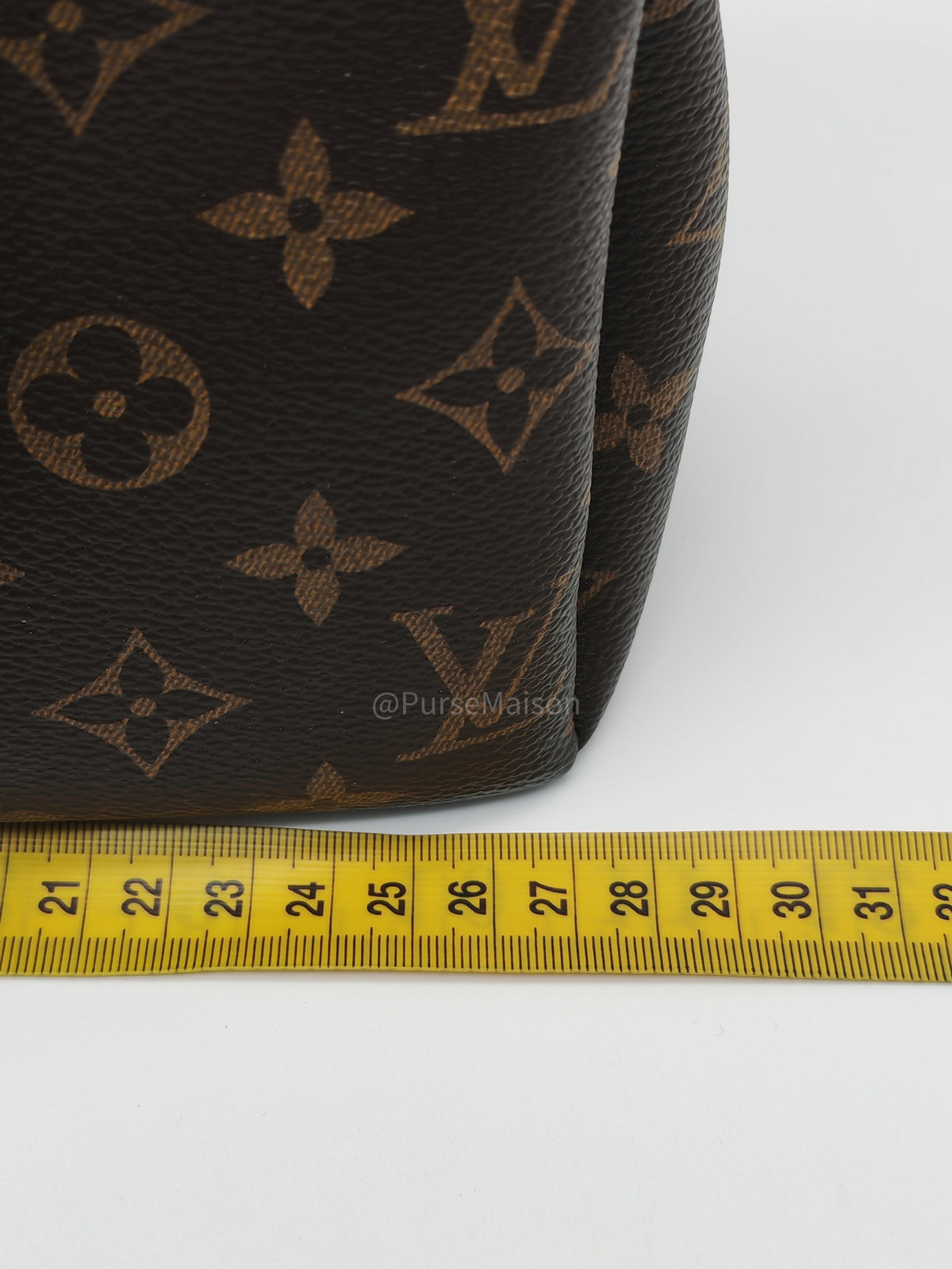 Louis Vuitton Pallas BB Bag in Monogram Canvas with Cherry Cerise Red Leather Trim (Datecode: SP1195) | Purse Maison Luxury Bags Shop