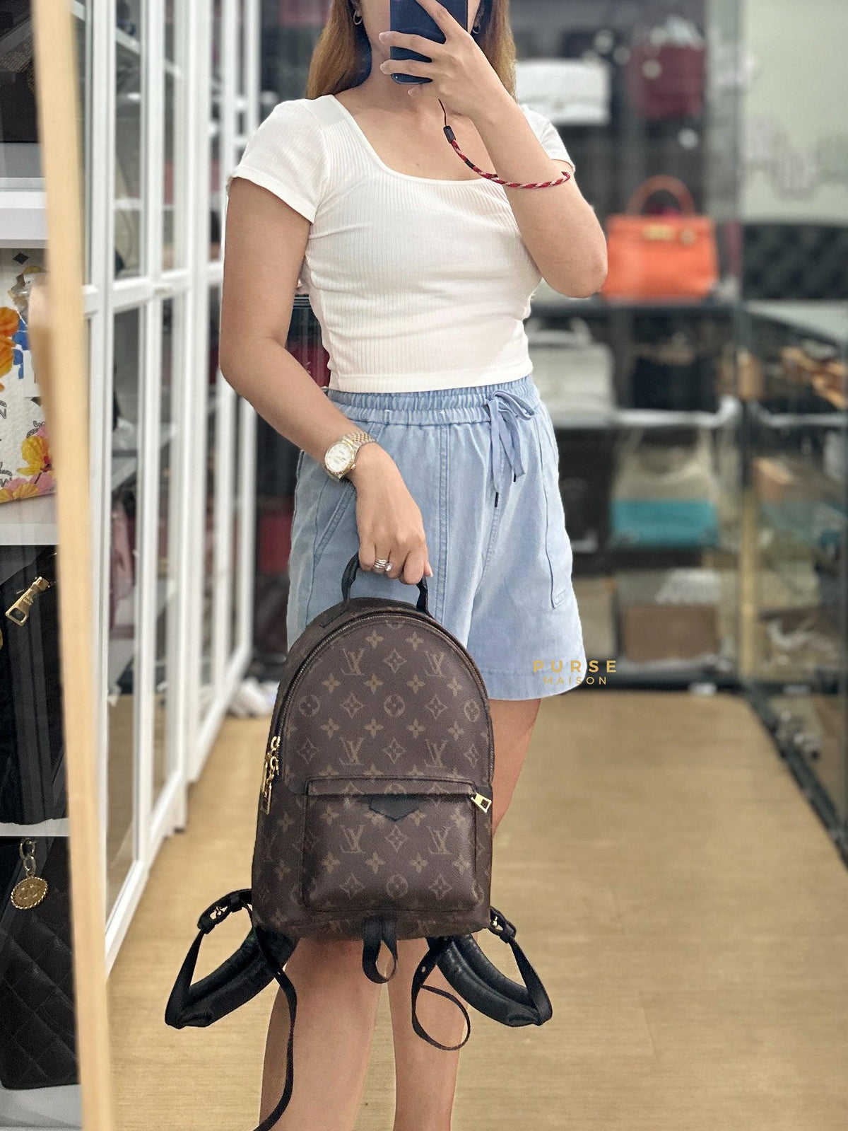 Louis Vuitton Palm Springs PM Monogram Canvas (Date Code: ML4149)
