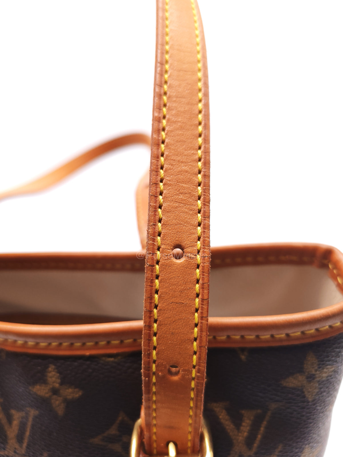 Louis Vuitton Petit Bucket Bag PM in Monogram Canvas and Gold Hardware (Datecode: VI0959) | Purse Maison Luxury Bags Shop