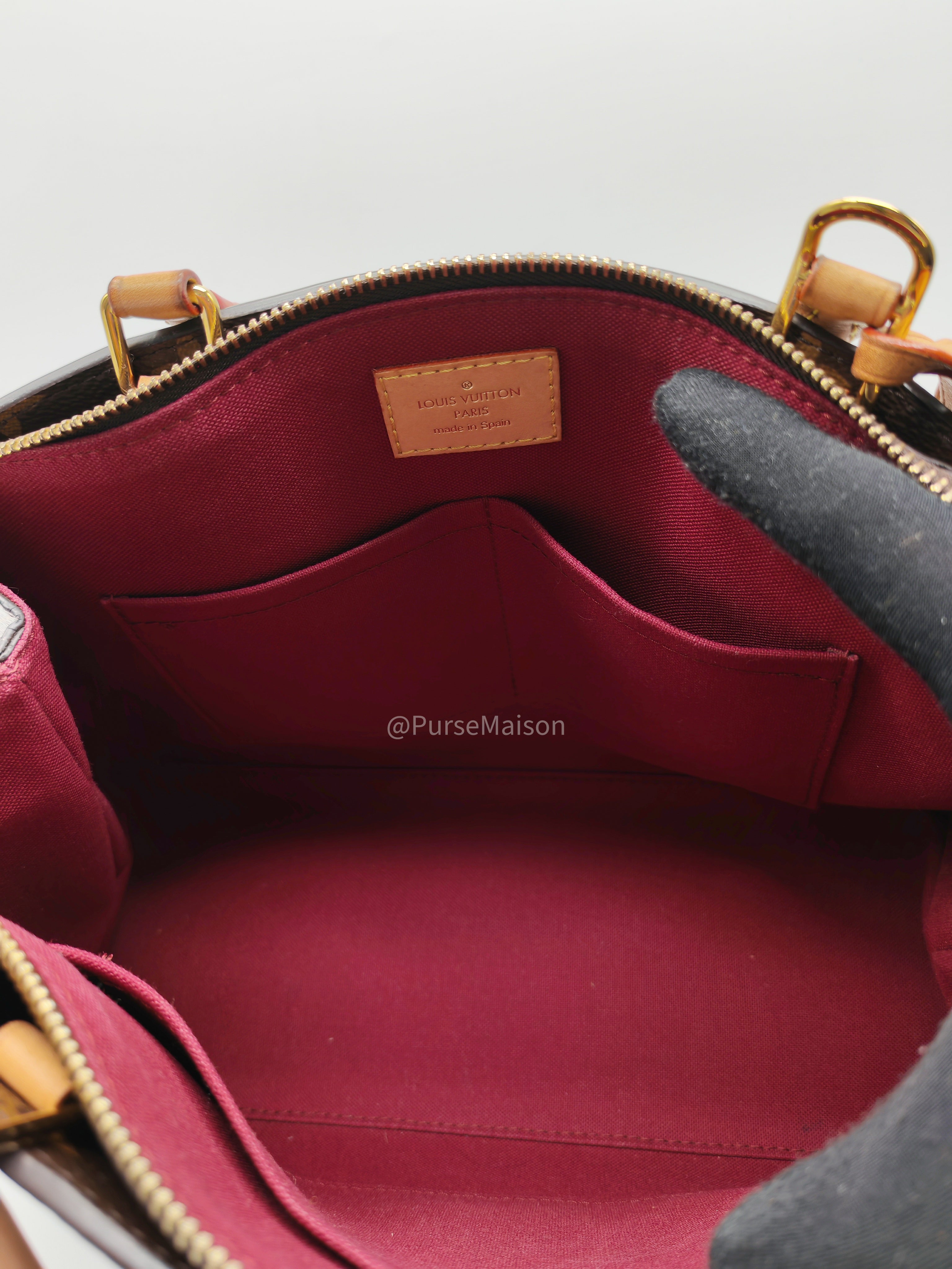 Louis Vuitton Petit Palais in Monogram Canvas and Gold Hardware Microchip | Purse Maison Luxury Bags Shop