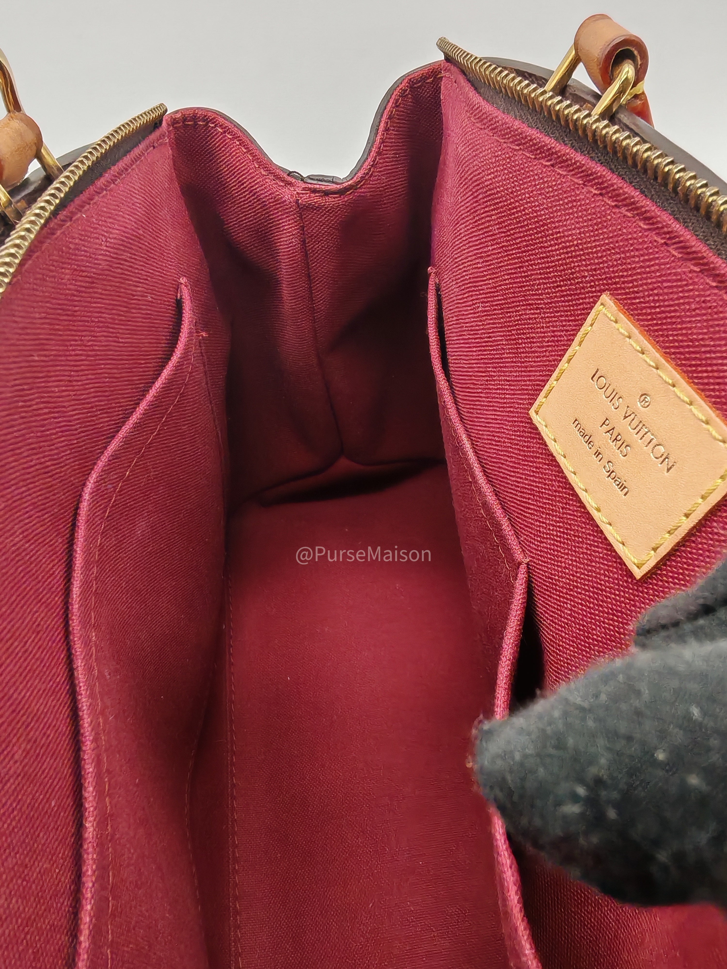 Louis Vuitton Petit Palais in Monogram Canvas and Gold Hardware Microchip | Purse Maison Luxury Bags Shop