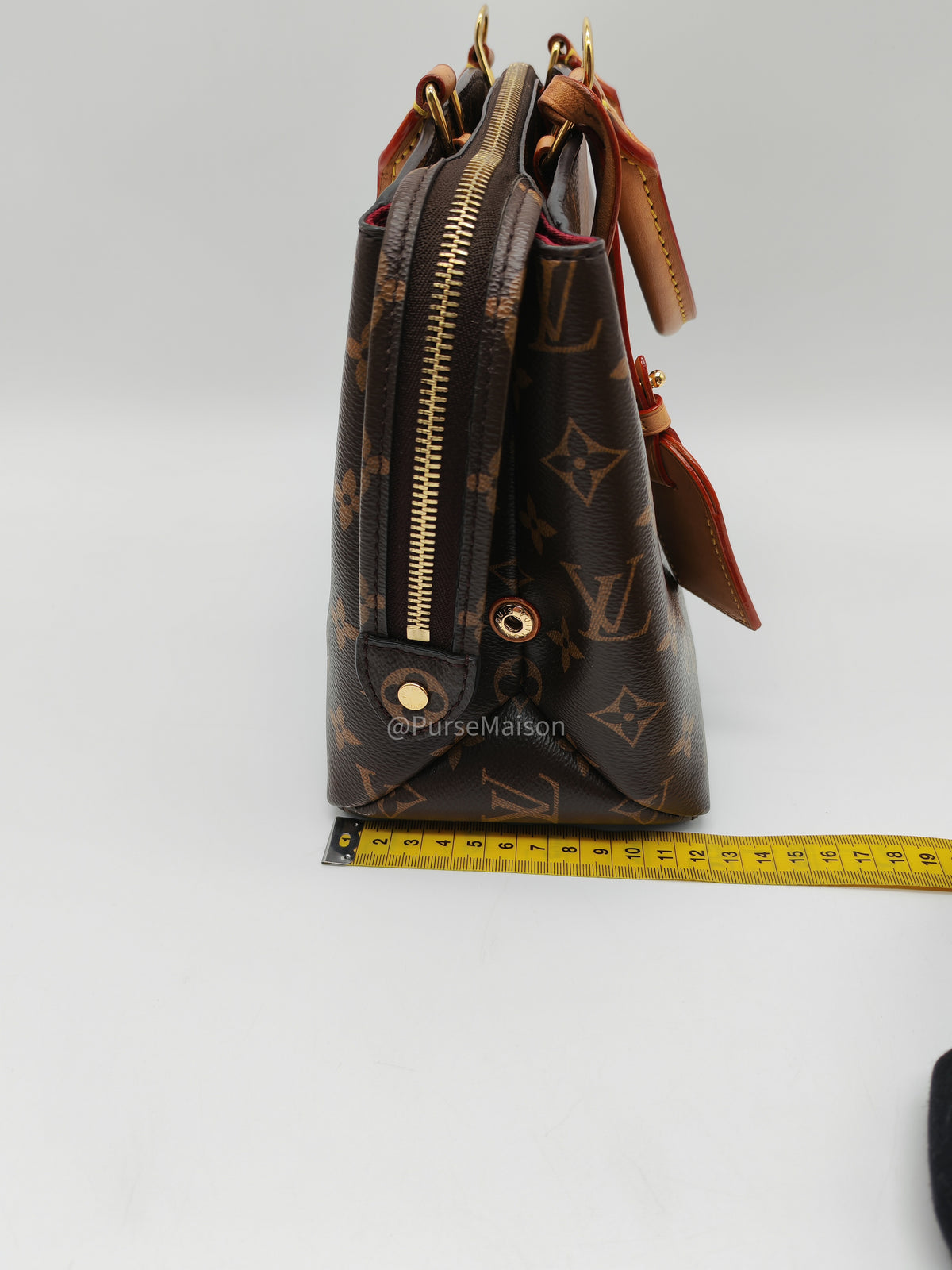 Louis Vuitton Petit Palais in Monogram Canvas and Gold Hardware Microchip | Purse Maison Luxury Bags Shop