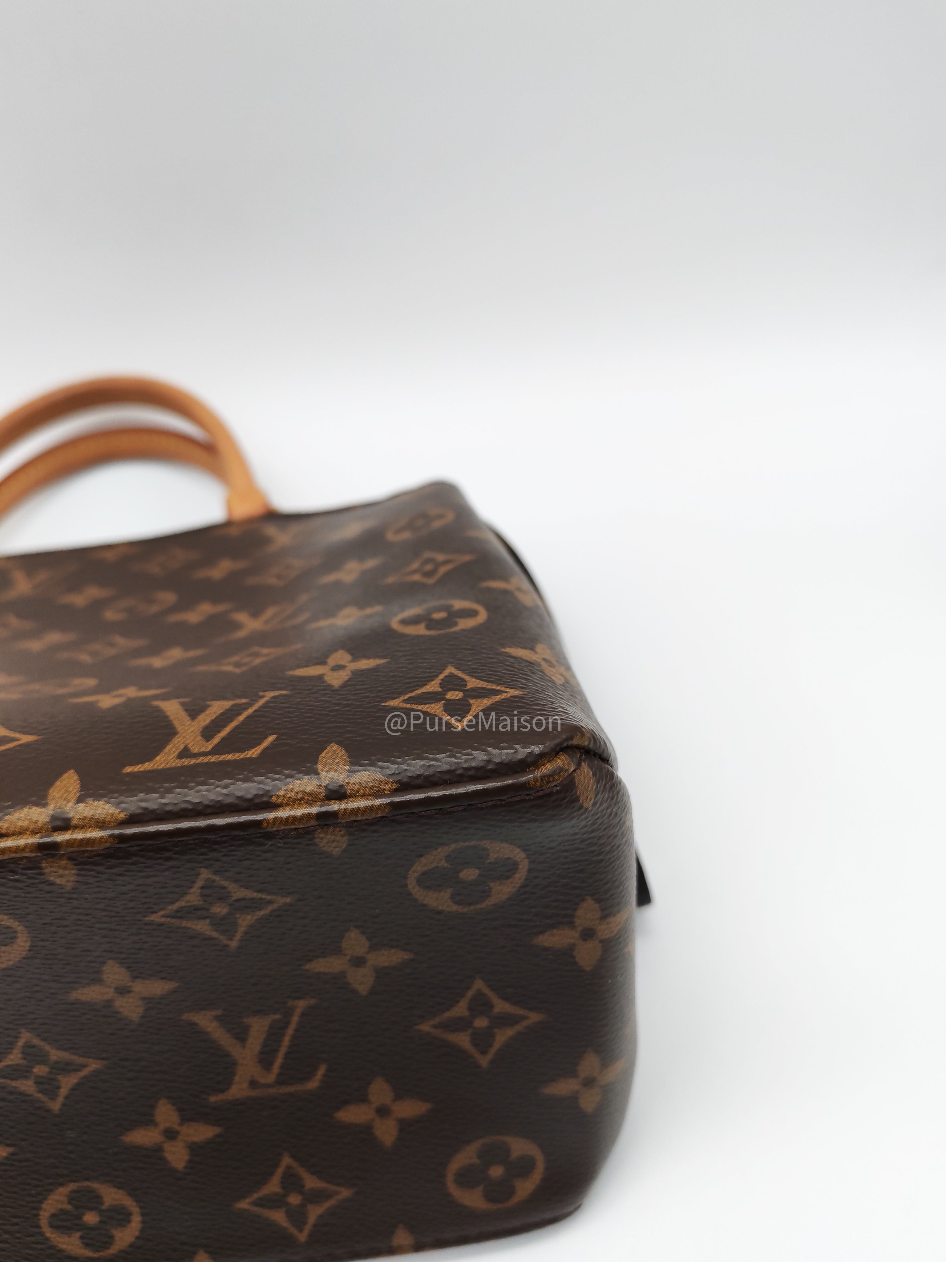 Louis Vuitton Petit Palais in Monogram Canvas and Gold Hardware Microchip | Purse Maison Luxury Bags Shop