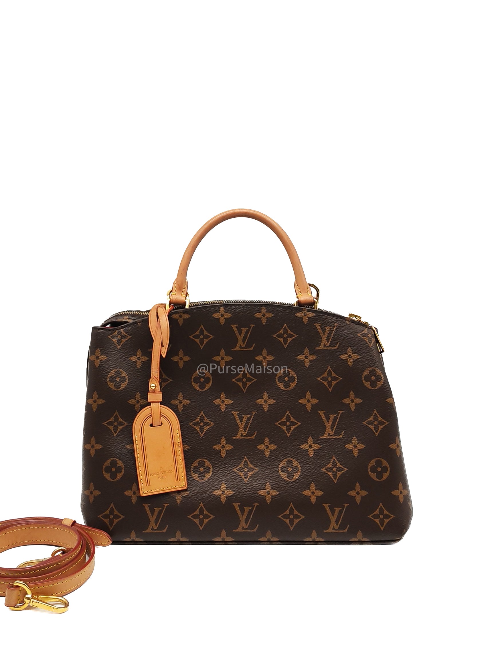 Louis Vuitton Petit Palais in Monogram Canvas and Gold Hardware Microchip | Purse Maison Luxury Bags Shop