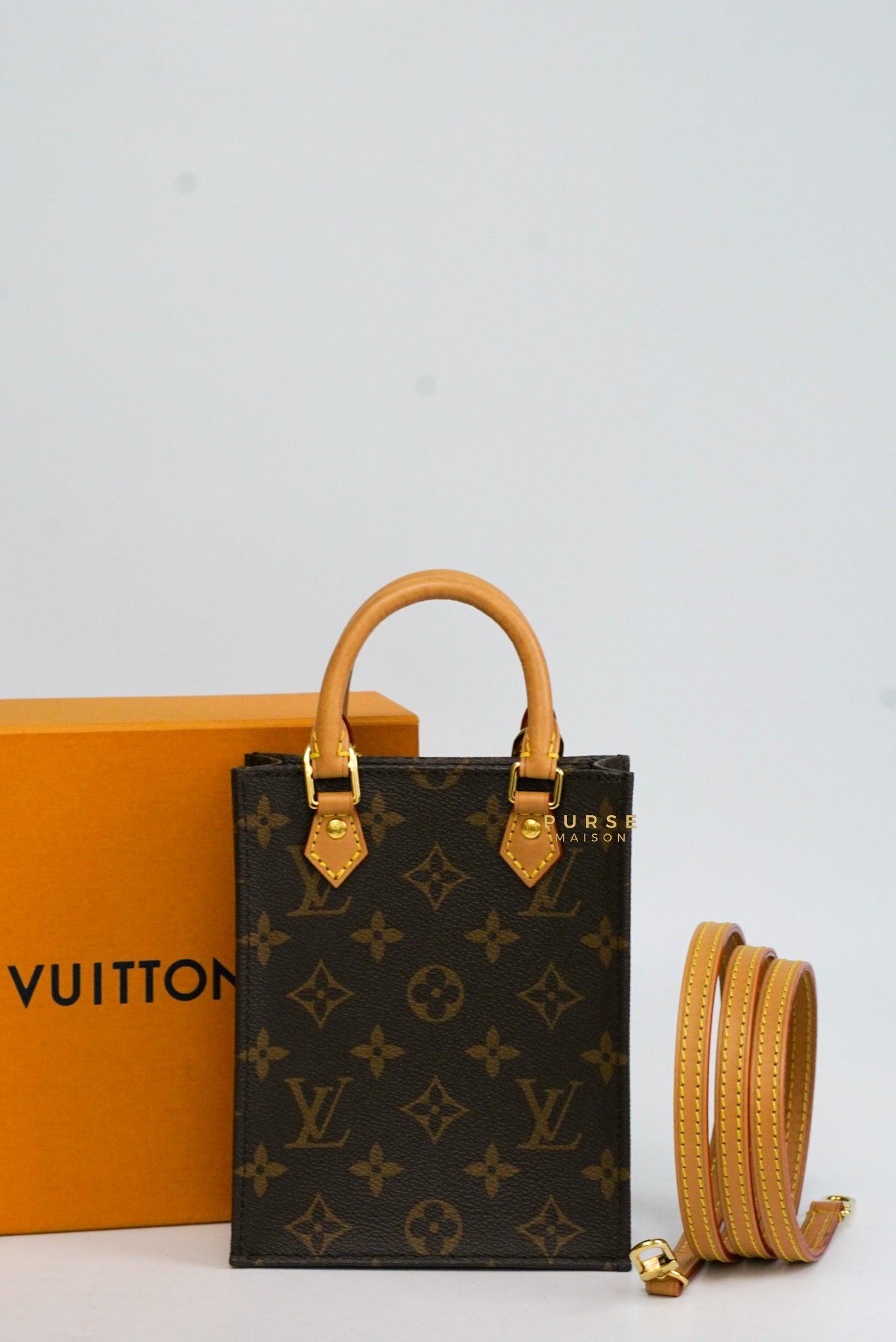 Louis Vuitton Petit Sac Plat Monogram Canvas (Date code: CA4260)