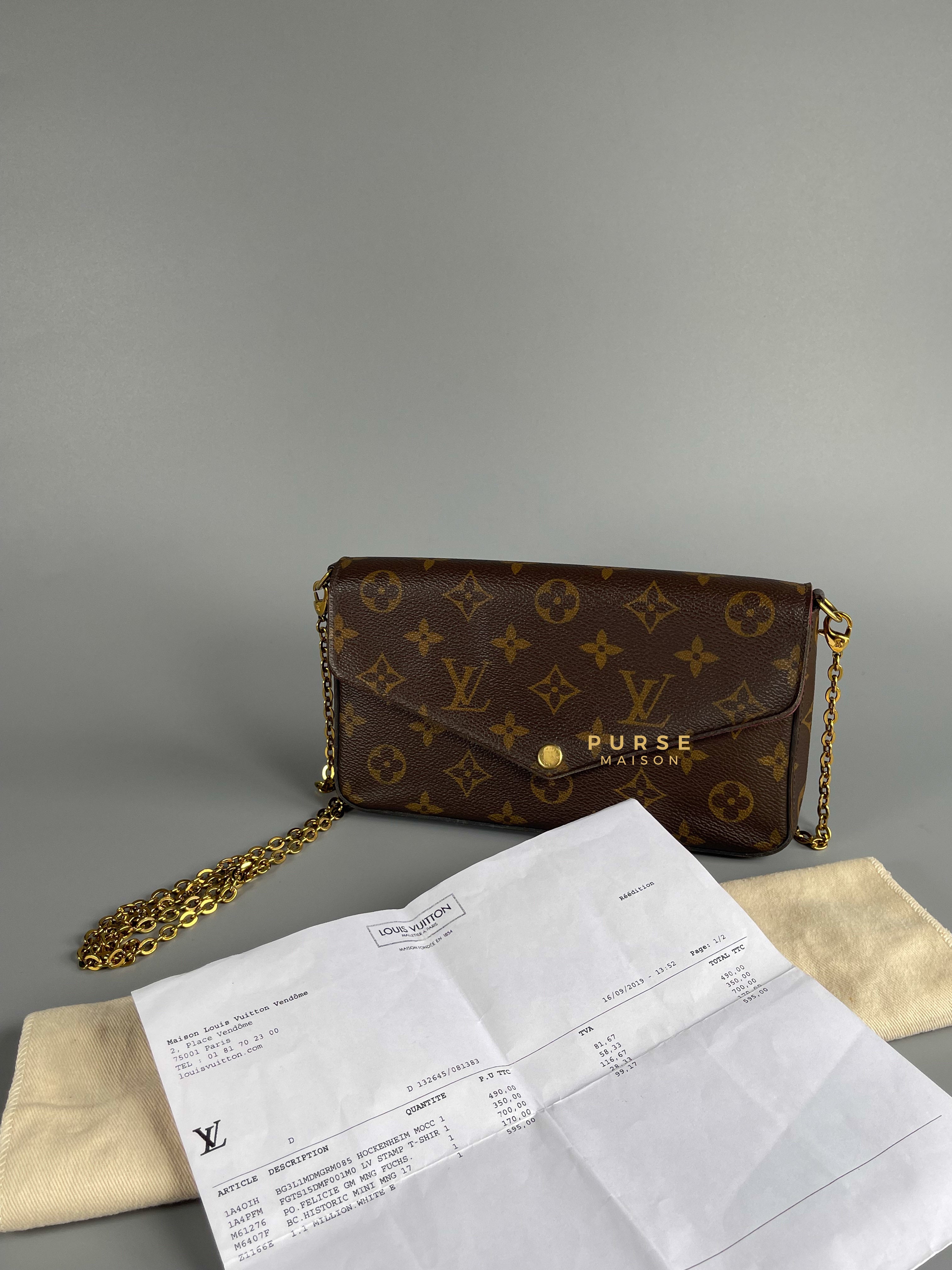 Louis Vuitton Pochette Felicie Monogram (Date Code: CA2139) | Purse Maison Luxury Bags Shop