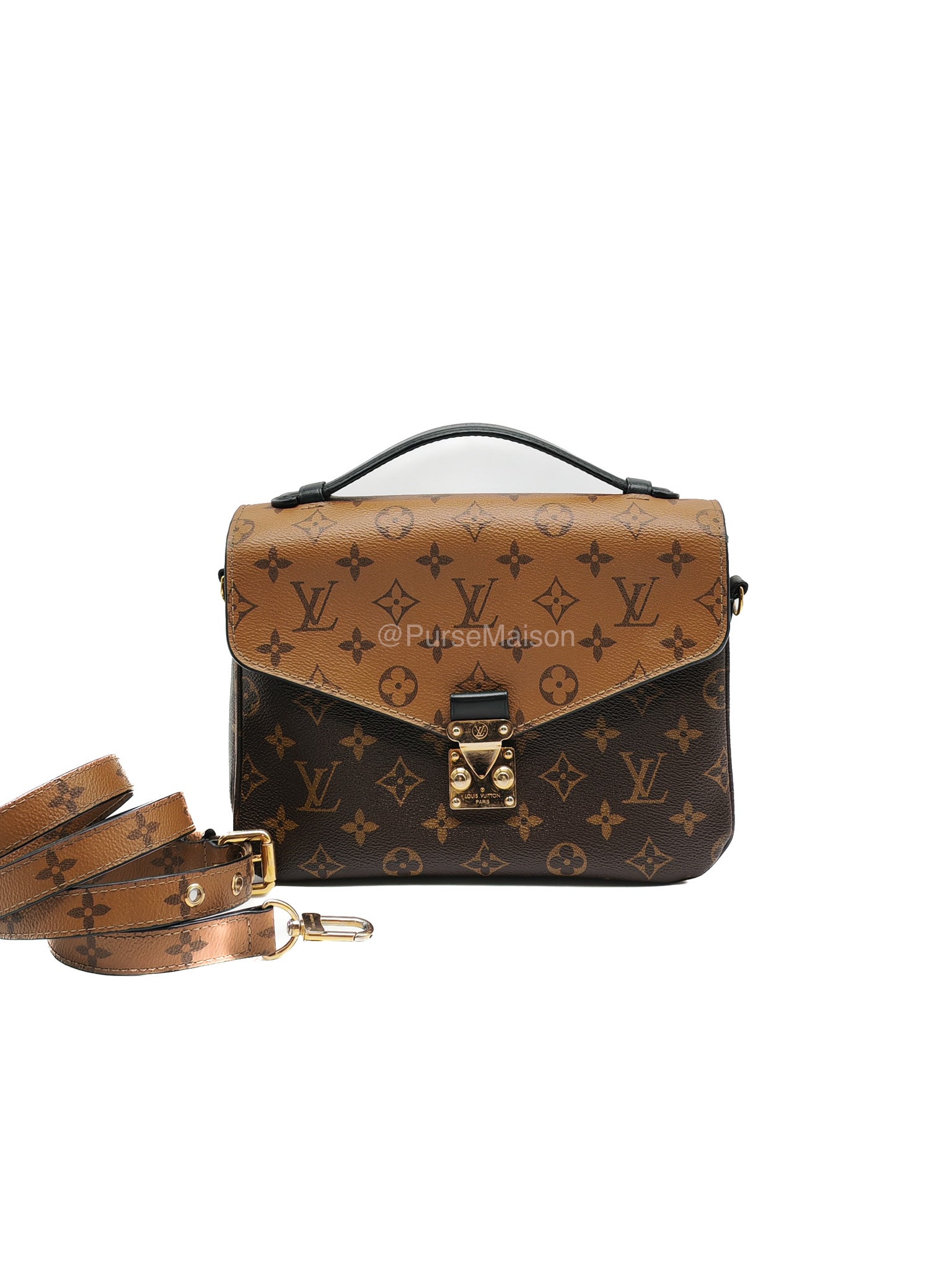 Louis Vuitton Pochette Metis in Monogram Reverse Canvas (Date Code: DR2117) | Purse Maison Luxury Bags Shop