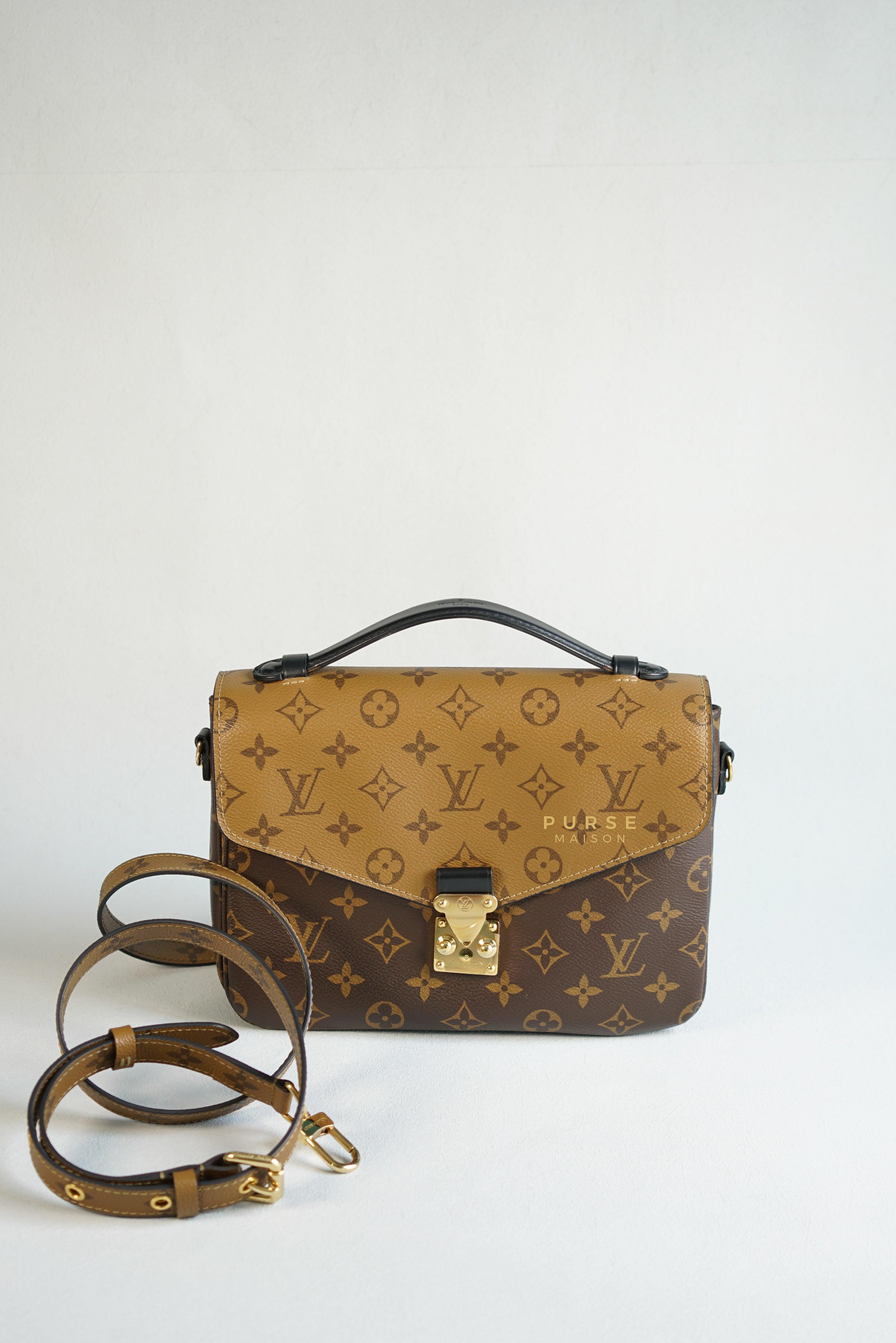 Louis Vuitton Mylockme Satchel in Navy Blue Empreinte Leather