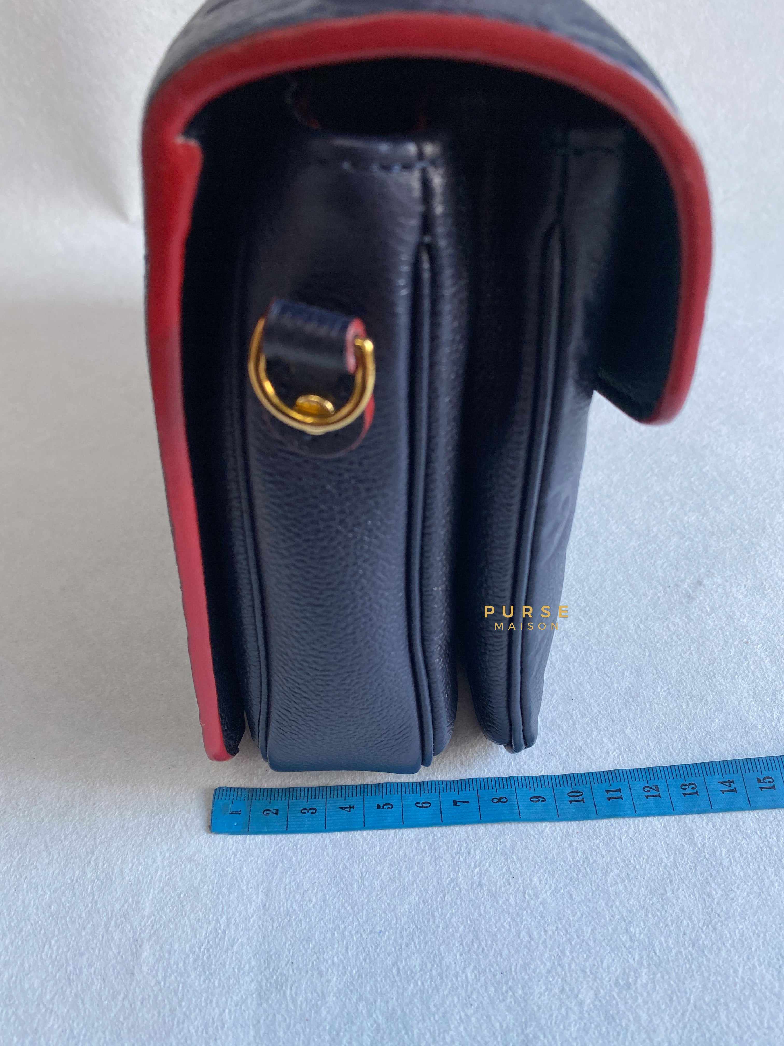 Louis Vuitton Pochette Metis Marine Rouge Monogram Empreinte Leather (Date code: AR1149) | Purse Maison Luxury Bags Shop