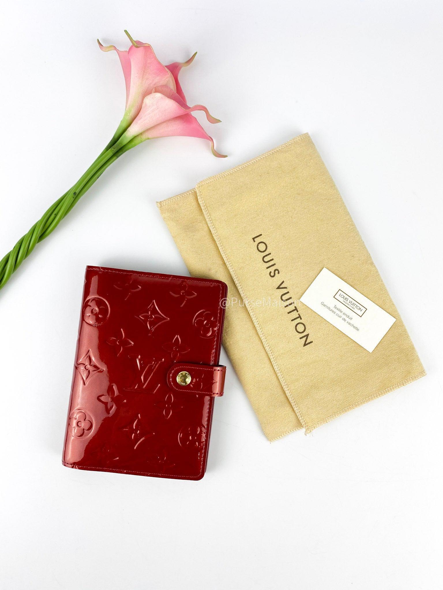 Louis Vuitton Red Vernis Agenda PM Leather Patent leather ref