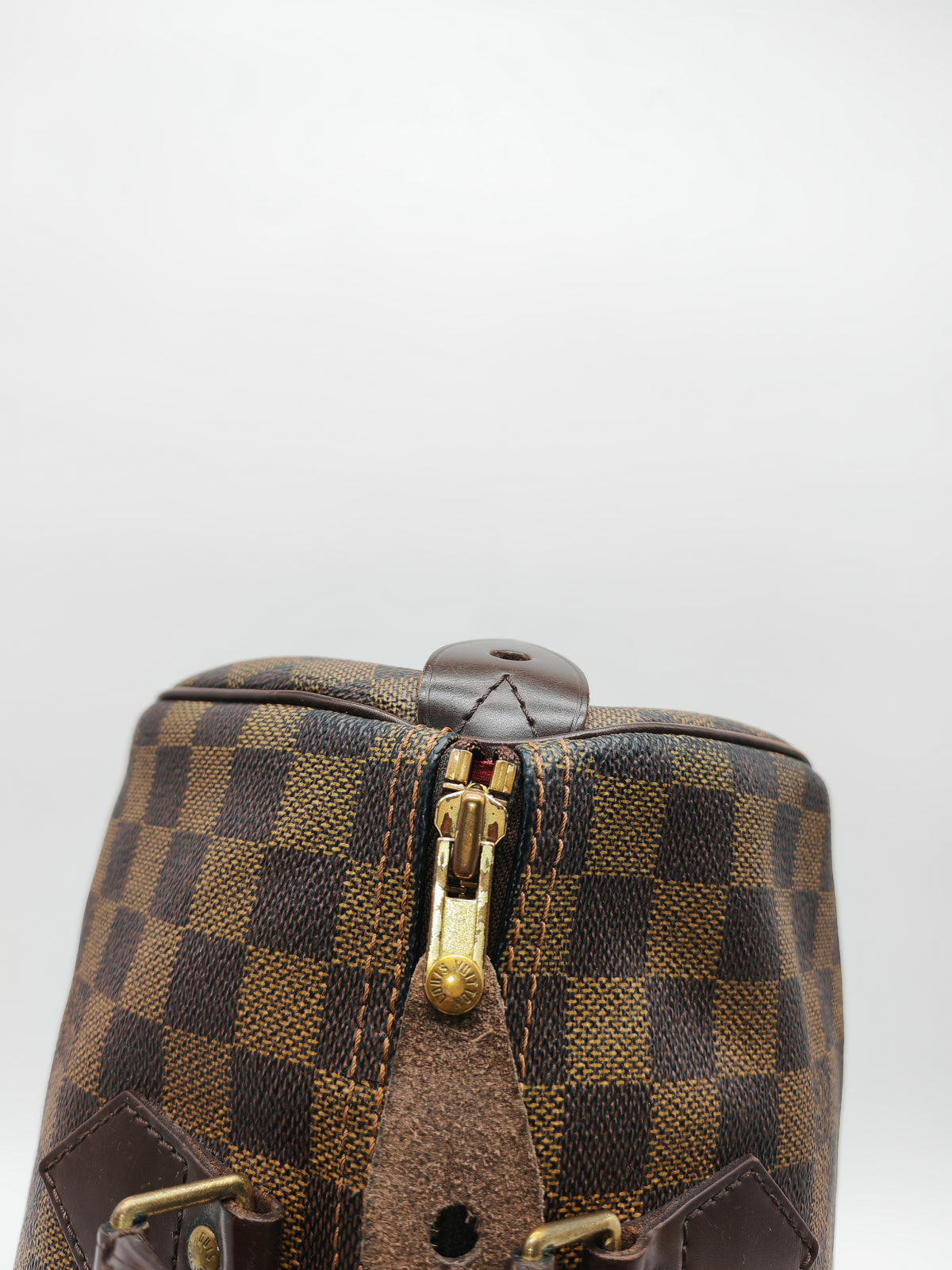Louis Vuitton Speedy 30 in Damier Ebene Canvas and Gold Hardware (Datecode: SP1087) | Purse Maison Luxury Bags Shop