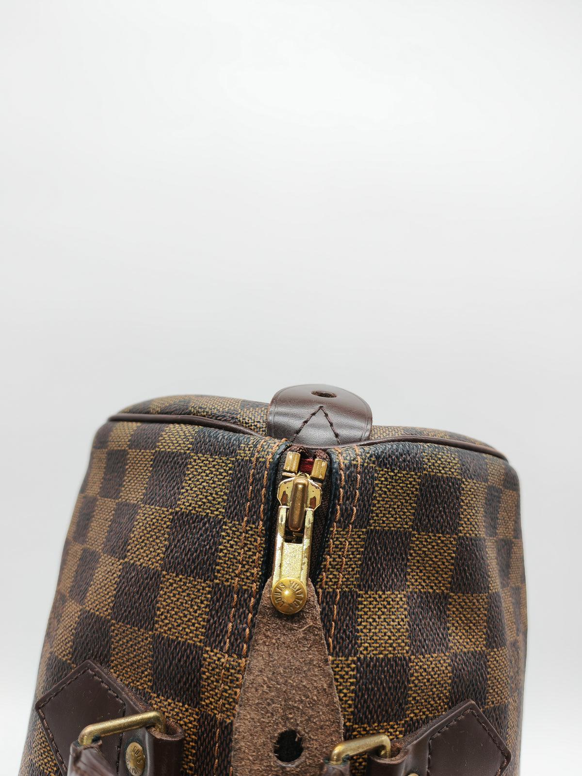 Louis Vuitton Speedy 30 in Damier Ebene Canvas and Gold Hardware (Datecode: SP1087) | Purse Maison Luxury Bags Shop