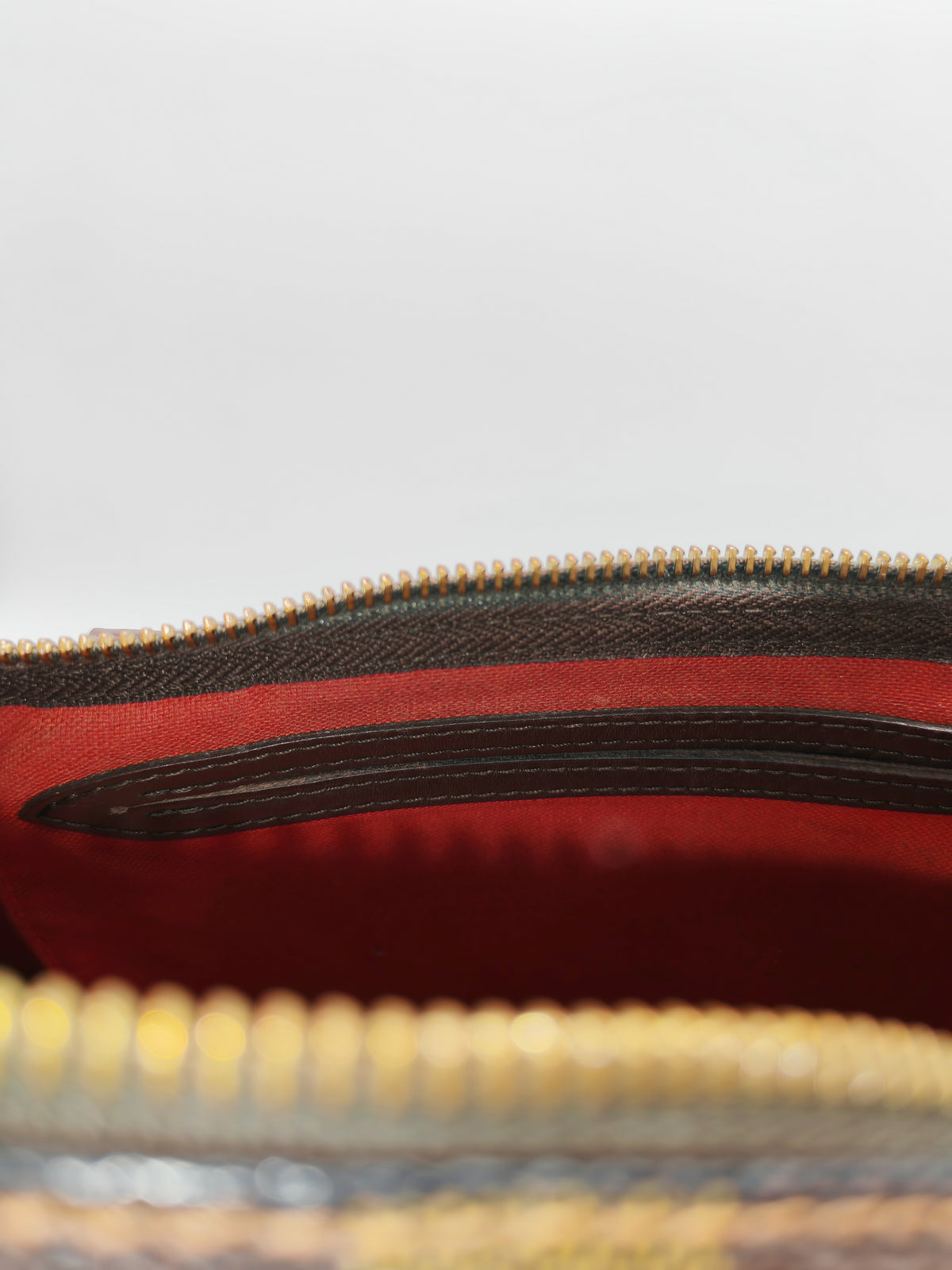Louis Vuitton Speedy 30 in Damier Ebene Canvas and Gold Hardware (Datecode: SP1087) | Purse Maison Luxury Bags Shop