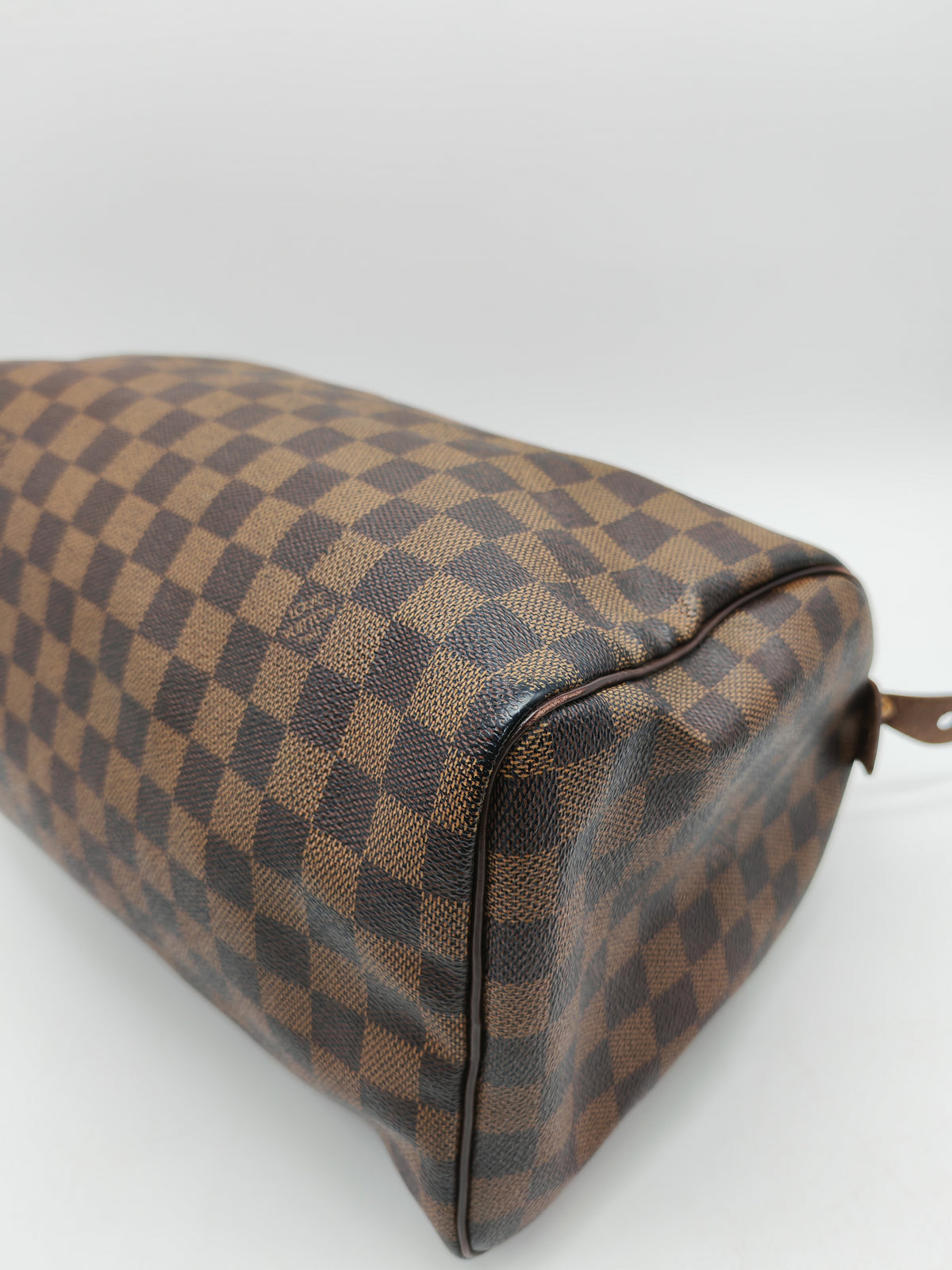 Louis Vuitton Speedy 30 in Damier Ebene Canvas and Gold Hardware (Datecode: SP1087) | Purse Maison Luxury Bags Shop