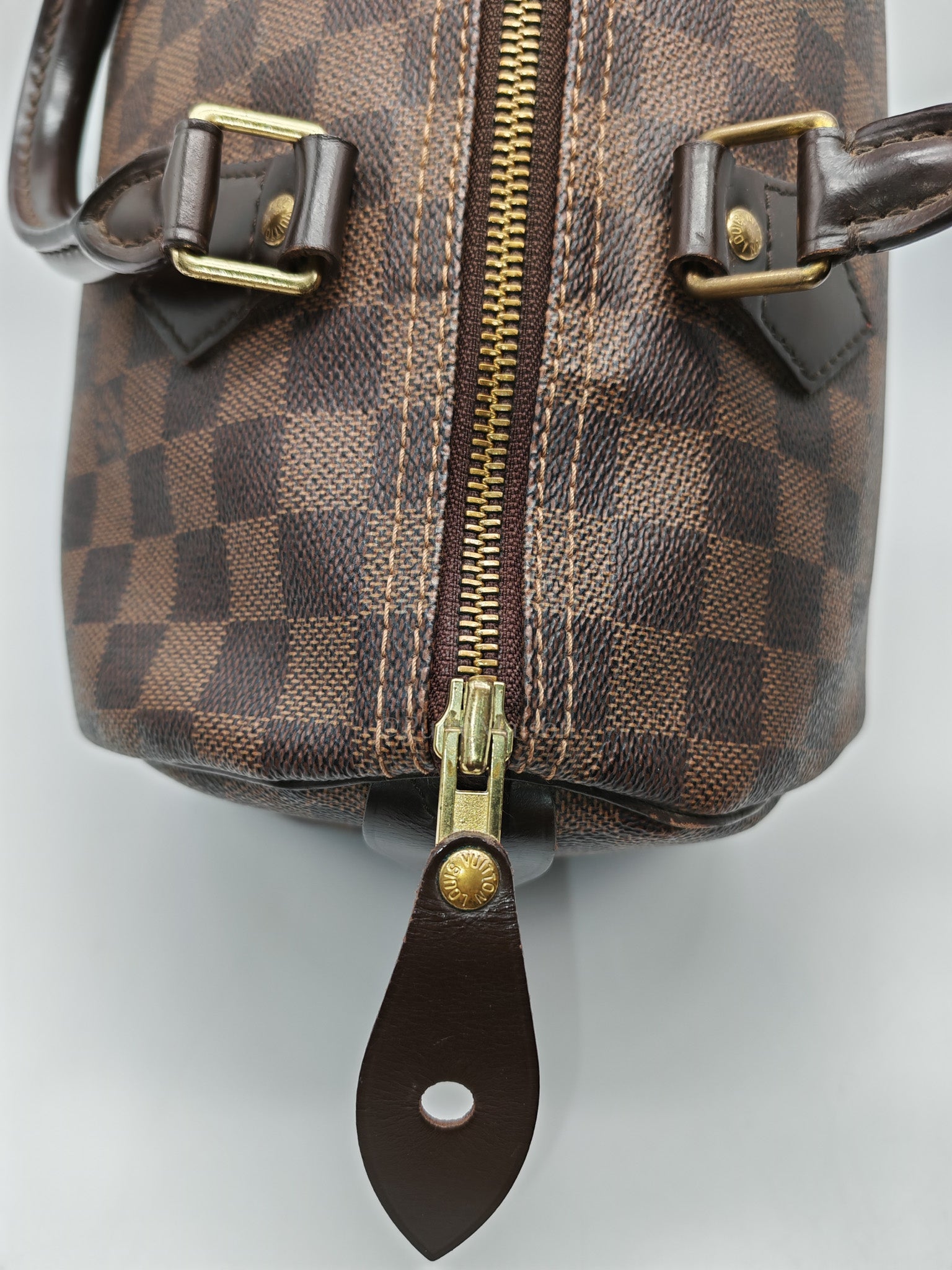 Louis Vuitton Speedy 30 in Damier Ebene Canvas (Date Code: DU0131) | Purse Maison Luxury Bags Shop