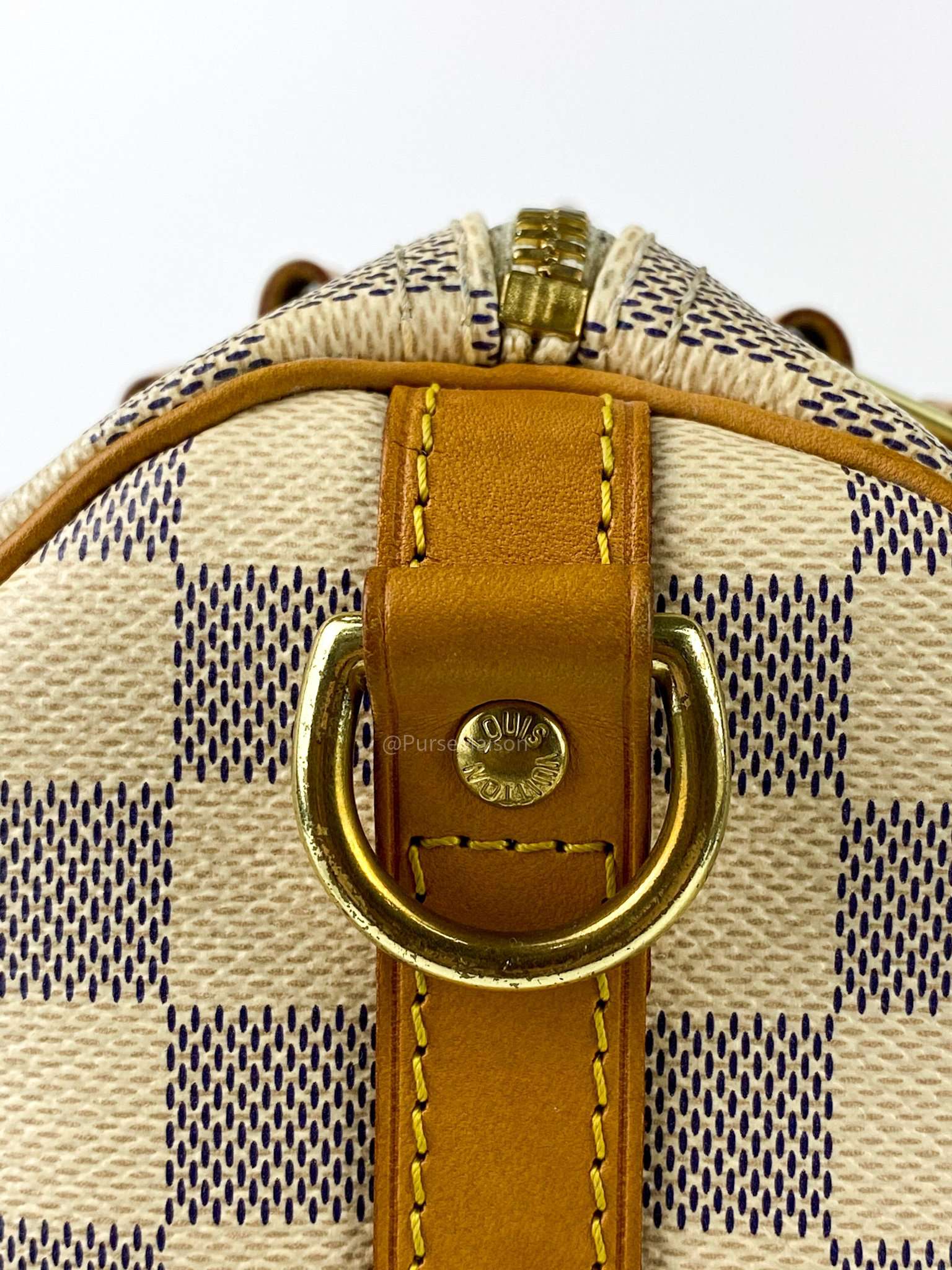 Louis Vuitton Speedy Bandouliere 25 Damier Azur Canvas (Date Code: DU0173)