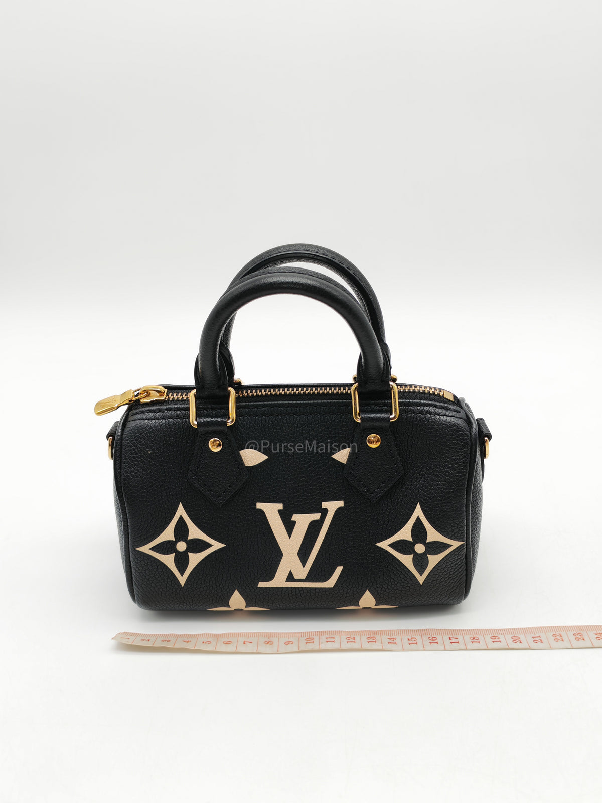 Louis Vuitton Speedy Nano in Bicolor Monogram Empriente Leather (Microchip) | Purse Maison Luxury Bags Shop